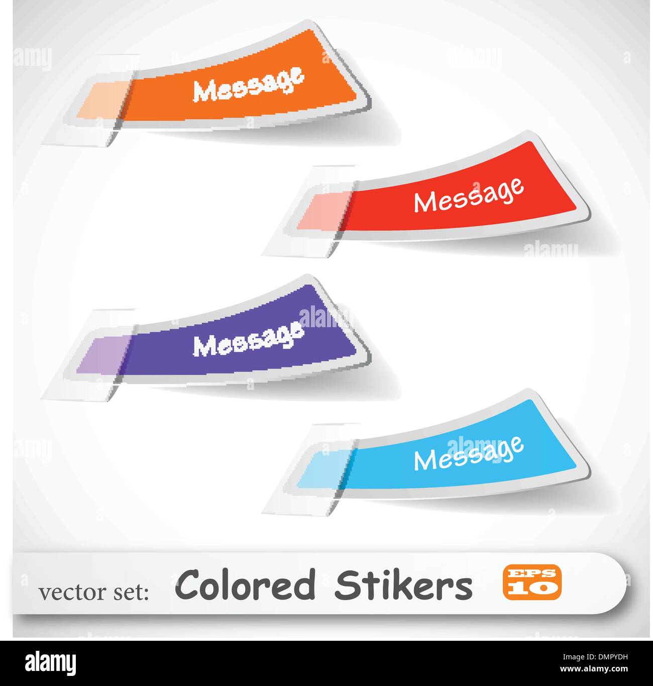 the abstract colored sticker set Stock Vector Image & Art - Alamy