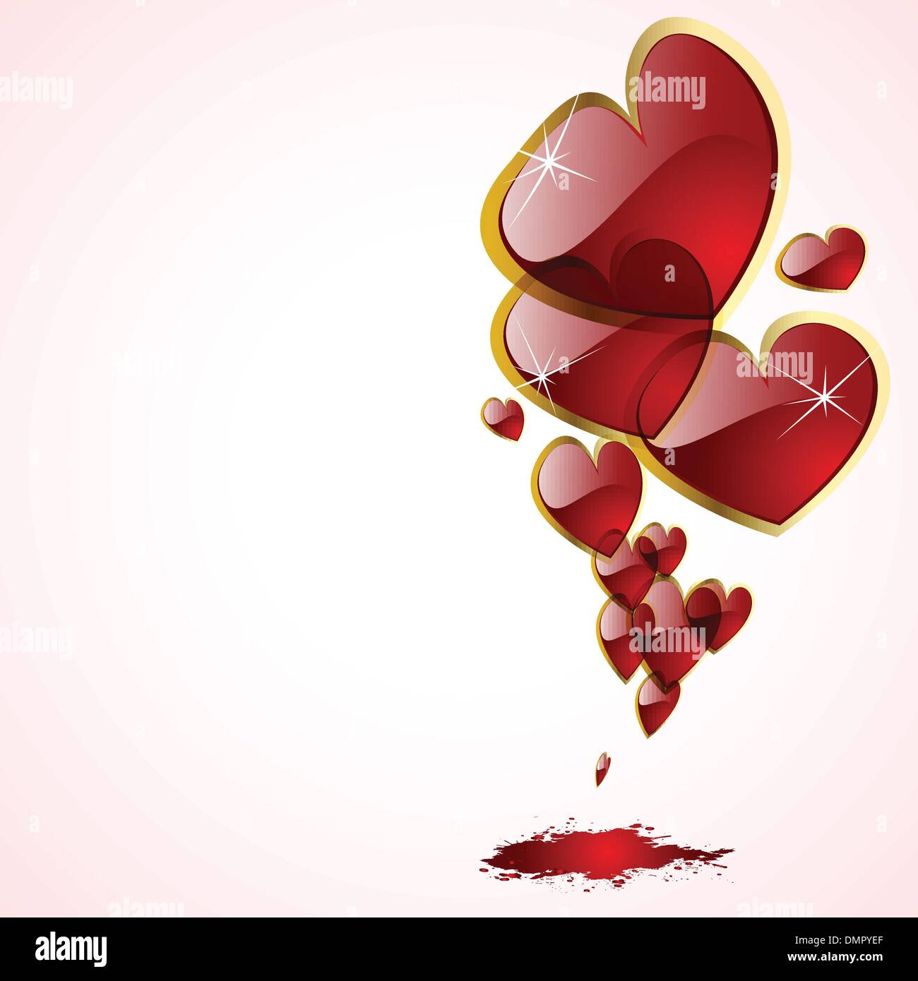 the vector abstract hearts background Stock Vector Image & Art - Alamy