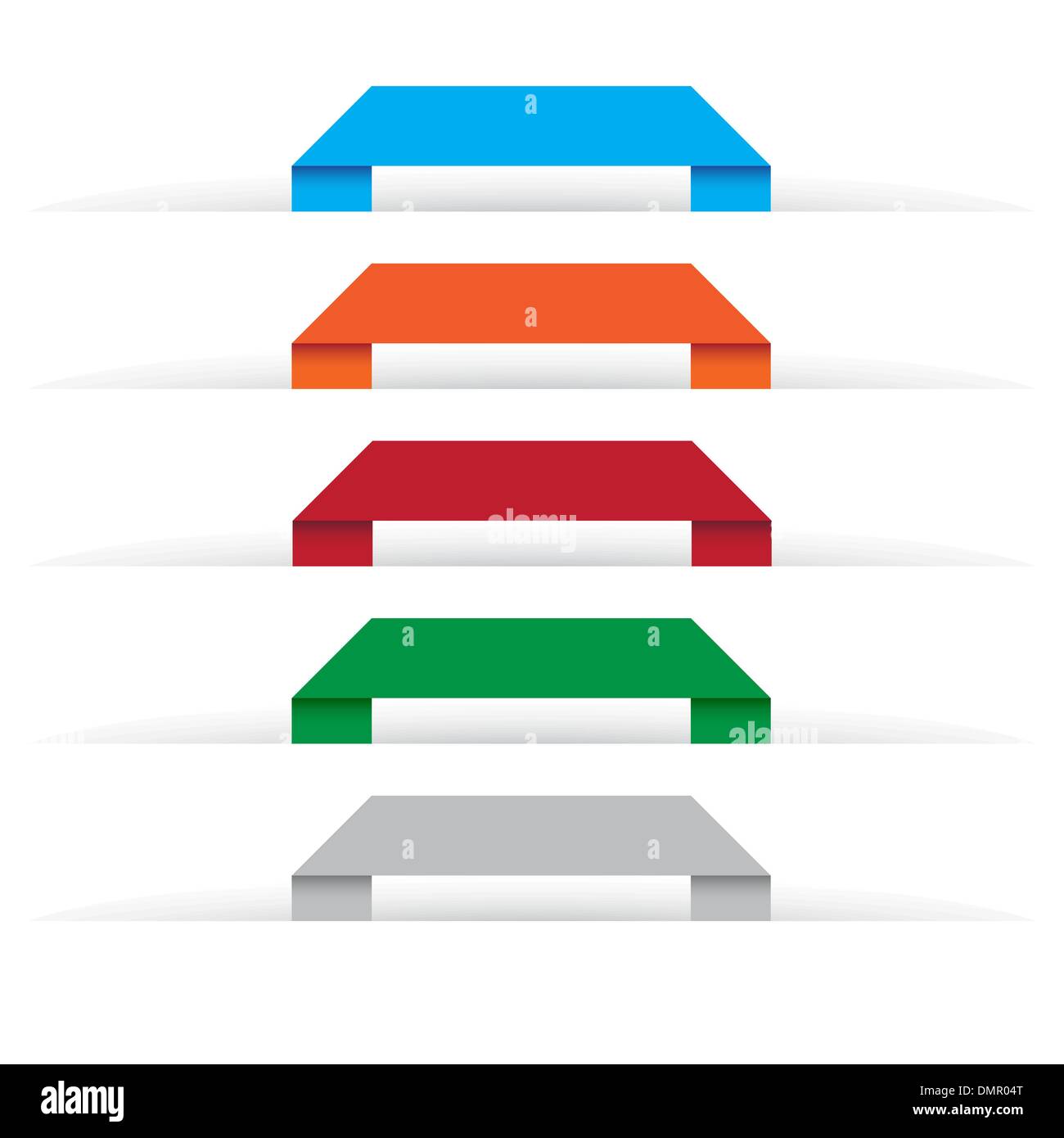 Origami labels Stock Vector