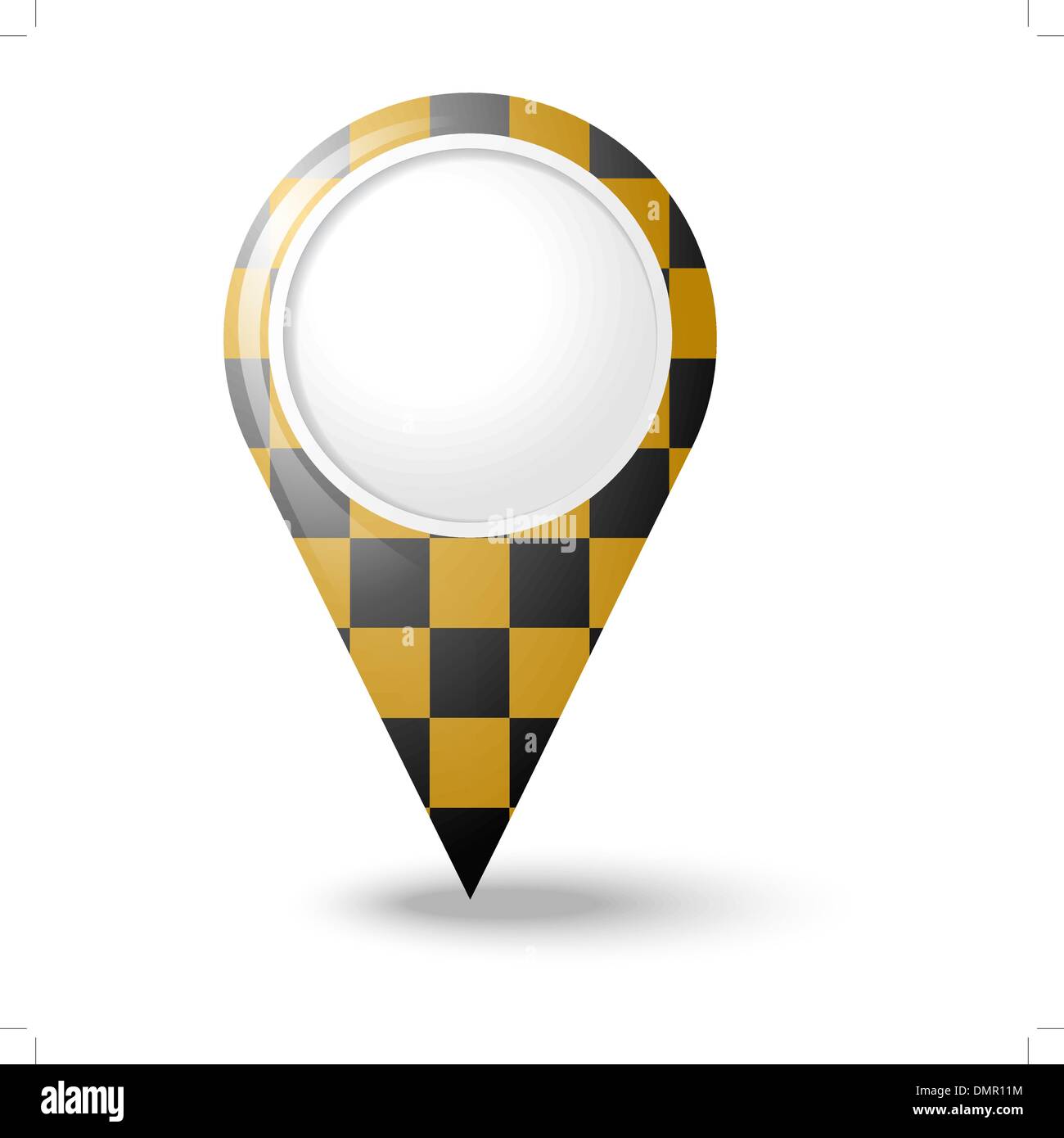 Round 3D map pointers Stock Vector Image & Art - Alamy