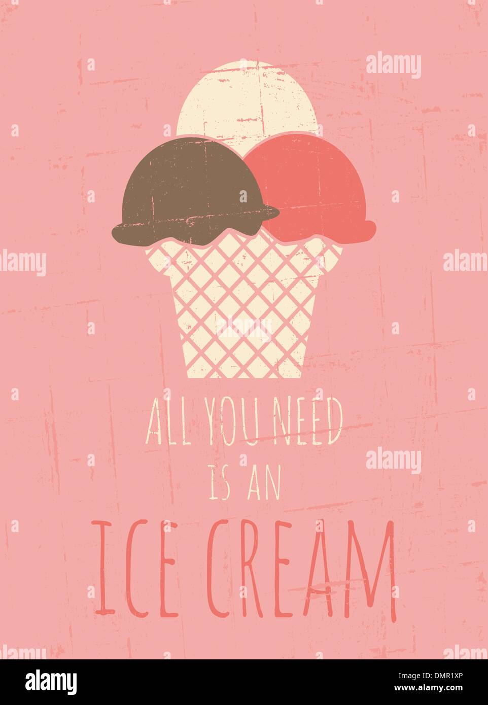 Ice Cream Flavors Set Stock Illustration - Download Image Now