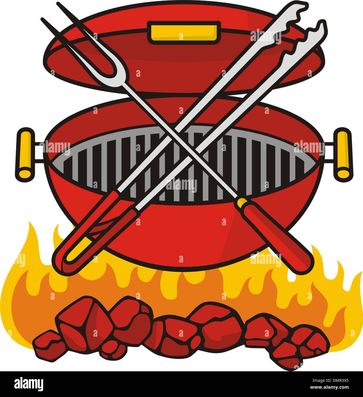 Barbeque grill Stock Vector