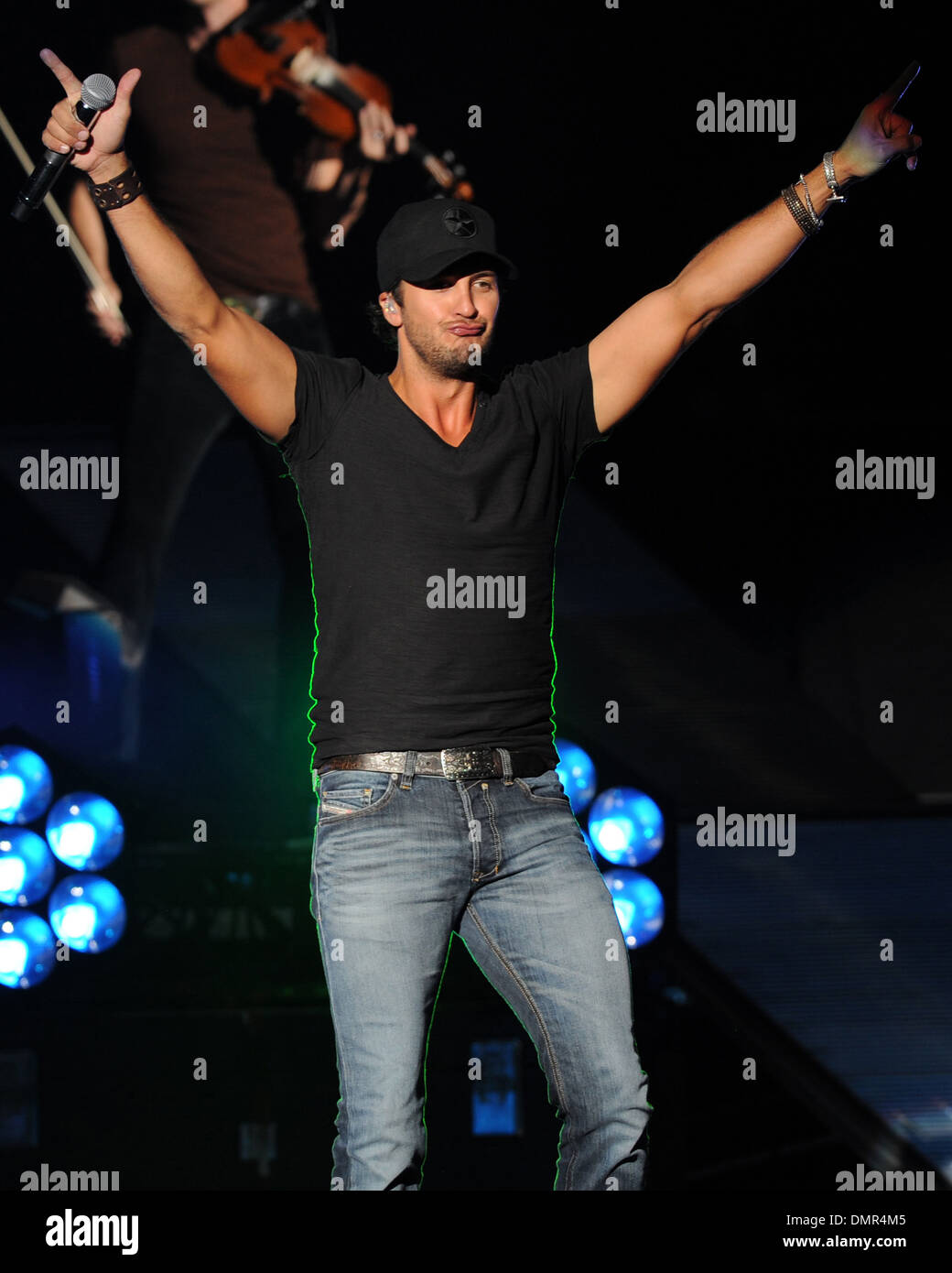 Luke Bryan performing during at My Kinda Party Tour 2012 at Cruzan Amphitheater West Palm Beach Florida - 11.08.12 Stock Photo