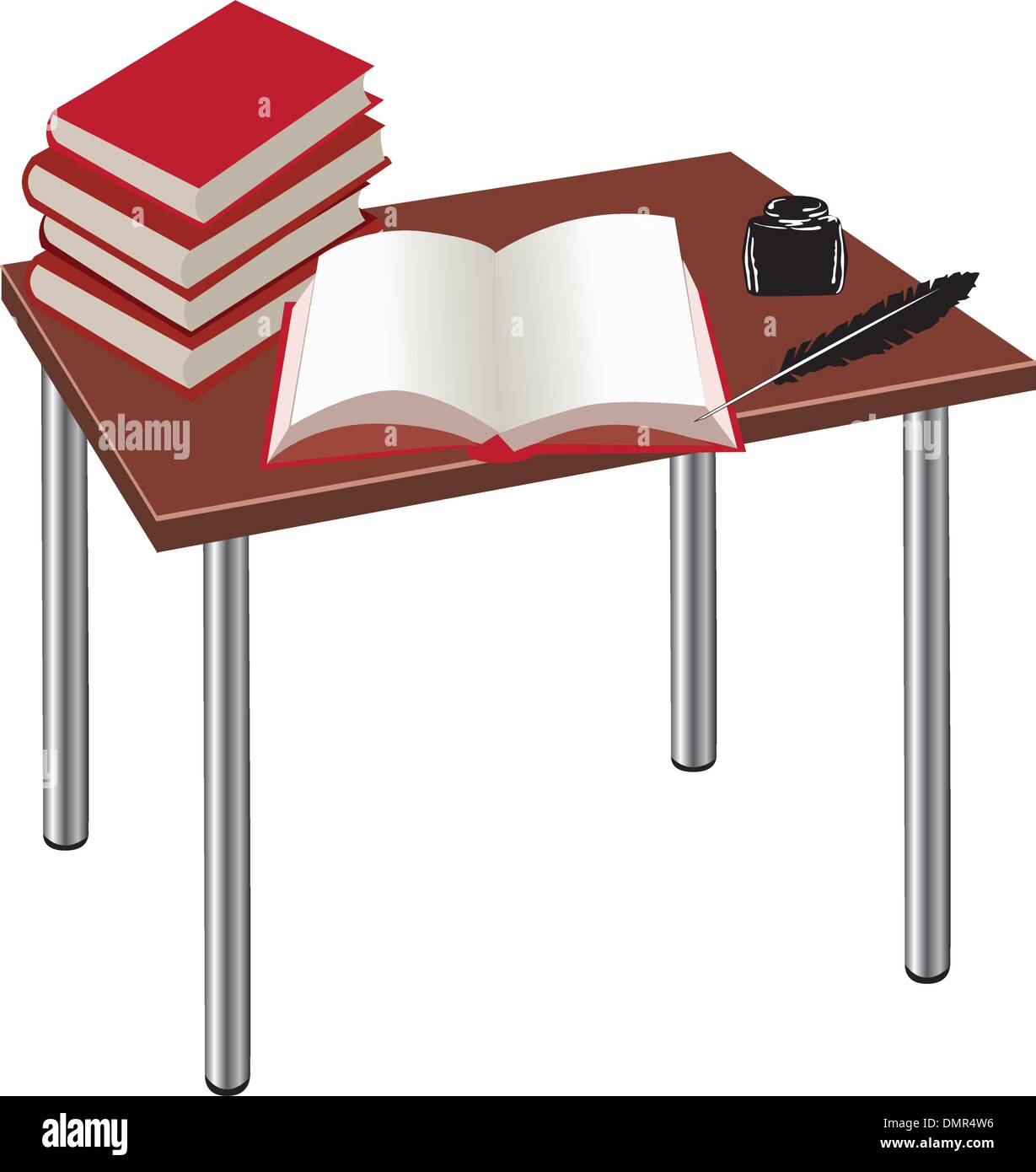 Writing table Stock Vector Images Alamy