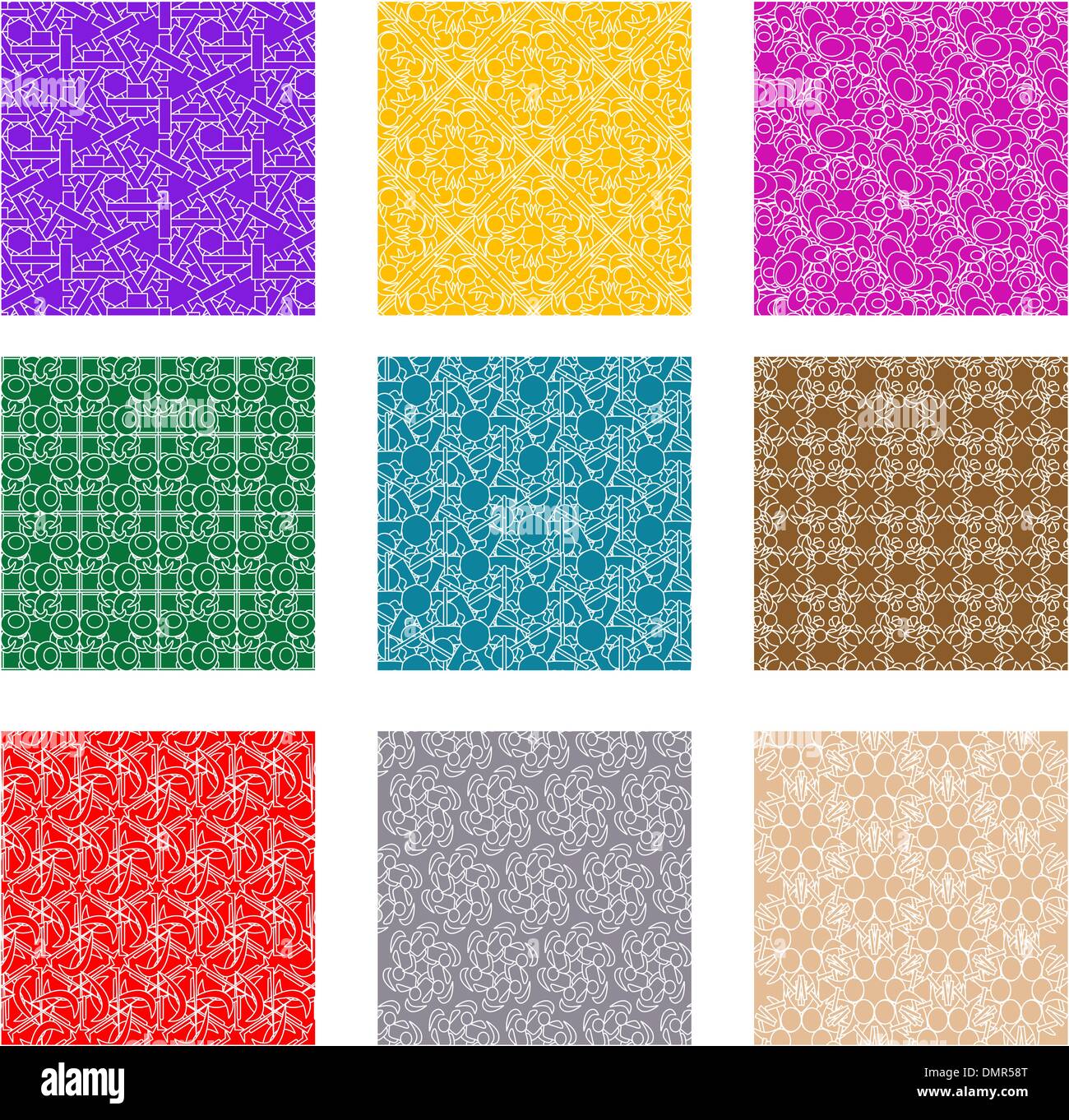hand drawn abstract flower seamless background Stock Vector Image & Art ...
