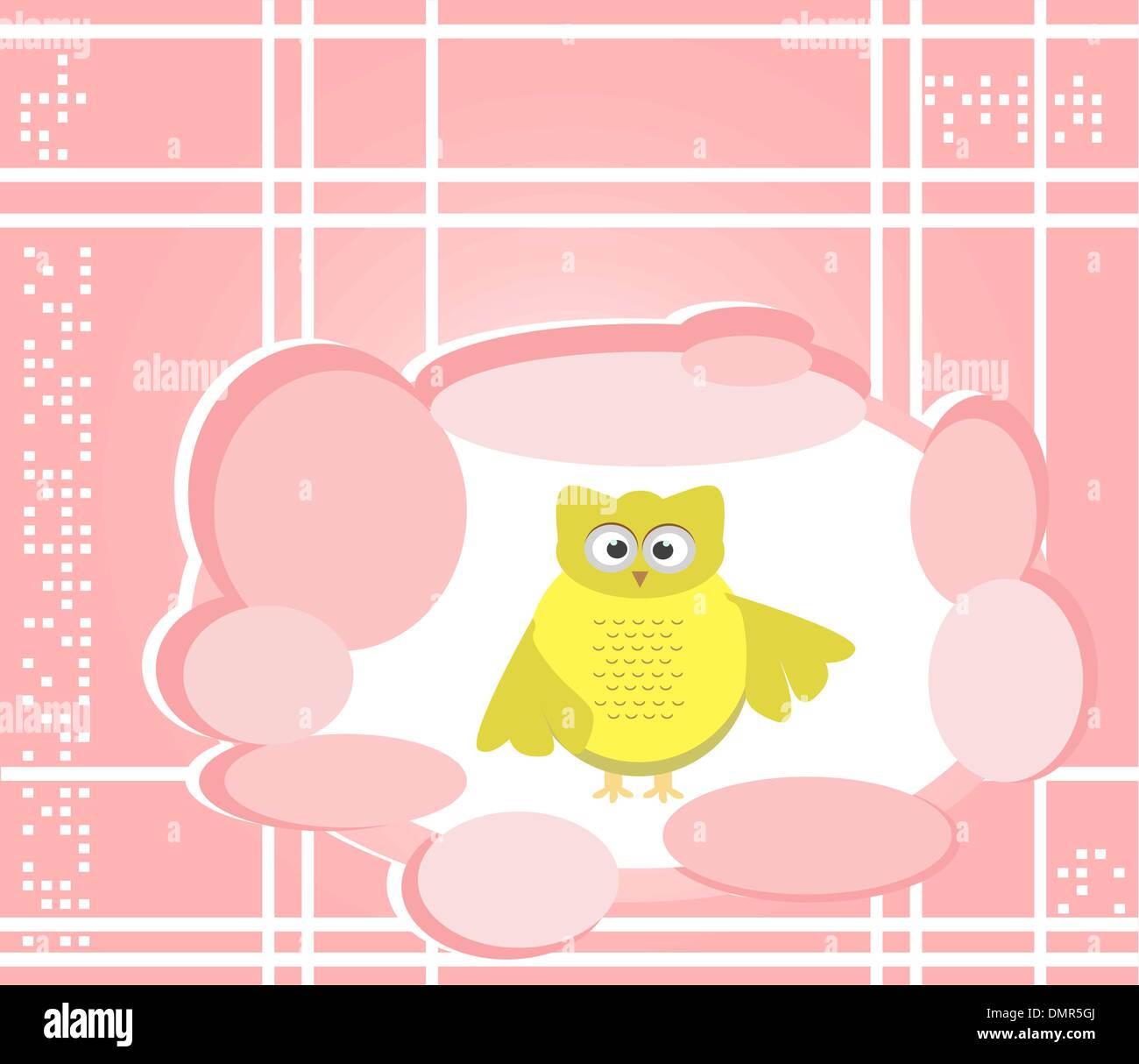 owl cute Cartoon bird greeting card Stock Vector Image & Art - Alamy