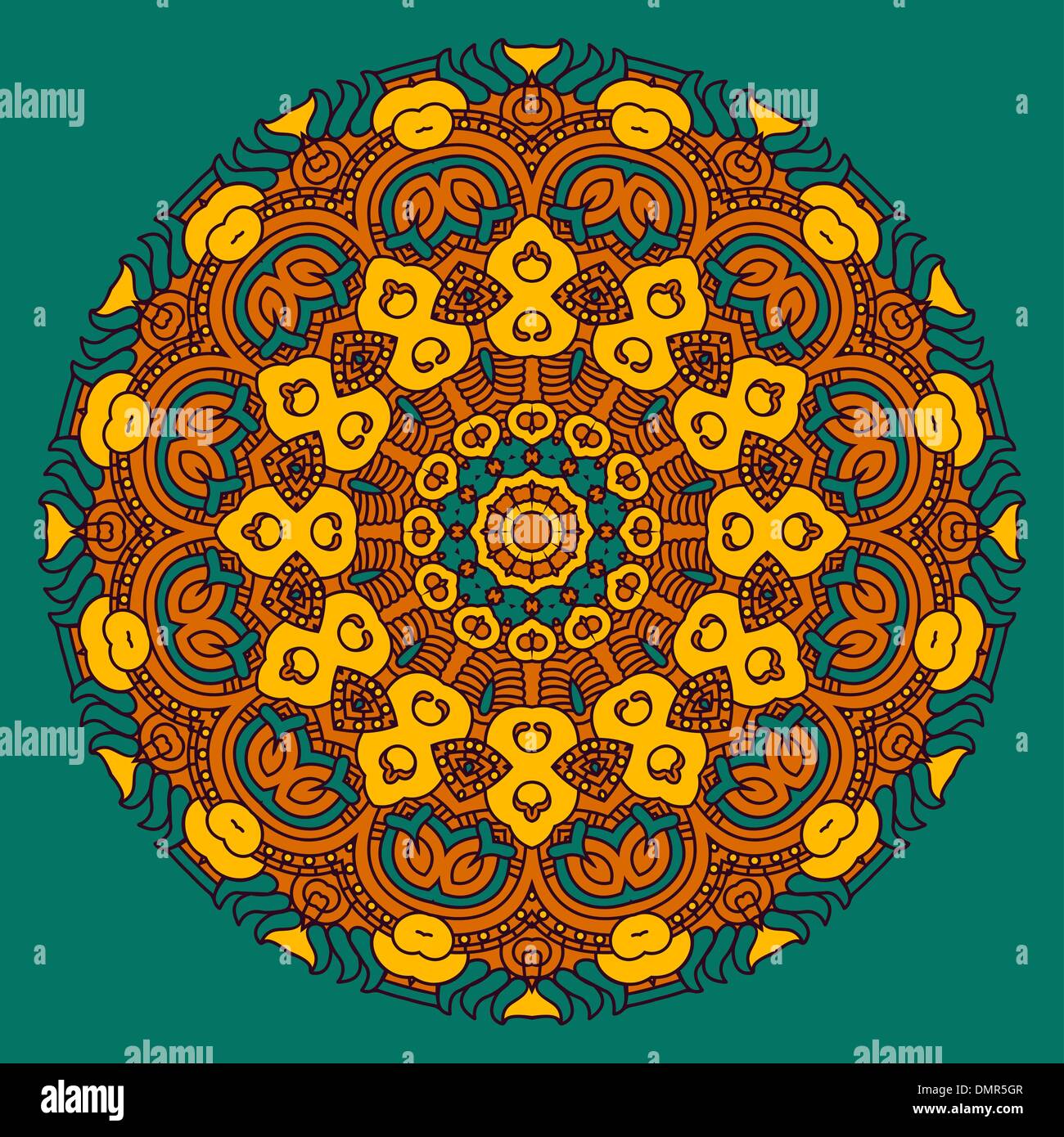 Vector Round Decorative Design Element Stock Vector Image & Art - Alamy