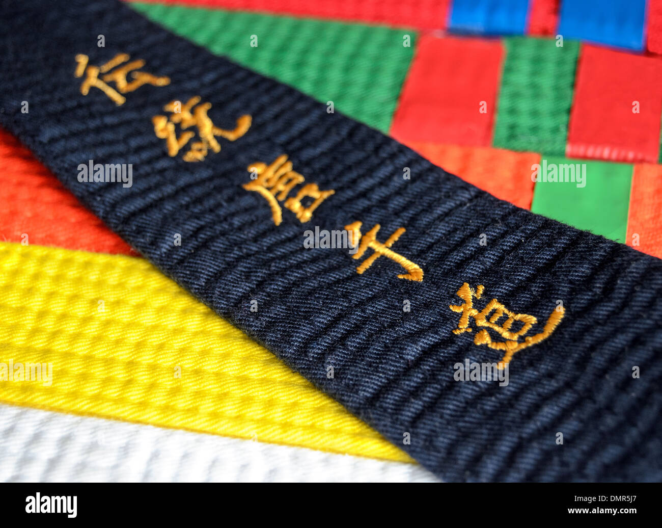 Karate Belts Stock Photo