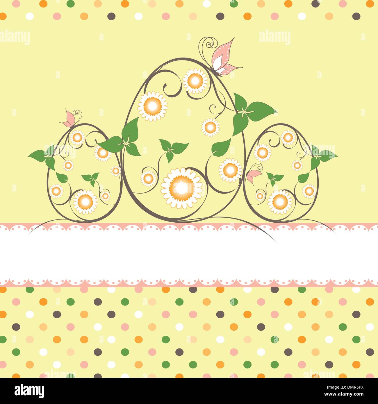 Easter greeting card Stock Vector