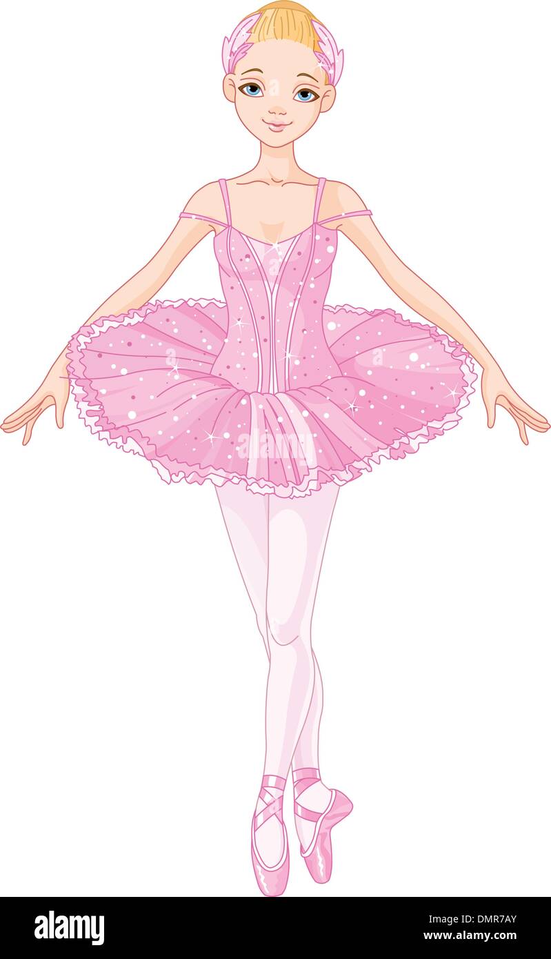 Pink Ballerina Stock Vector Image & Art Alamy
