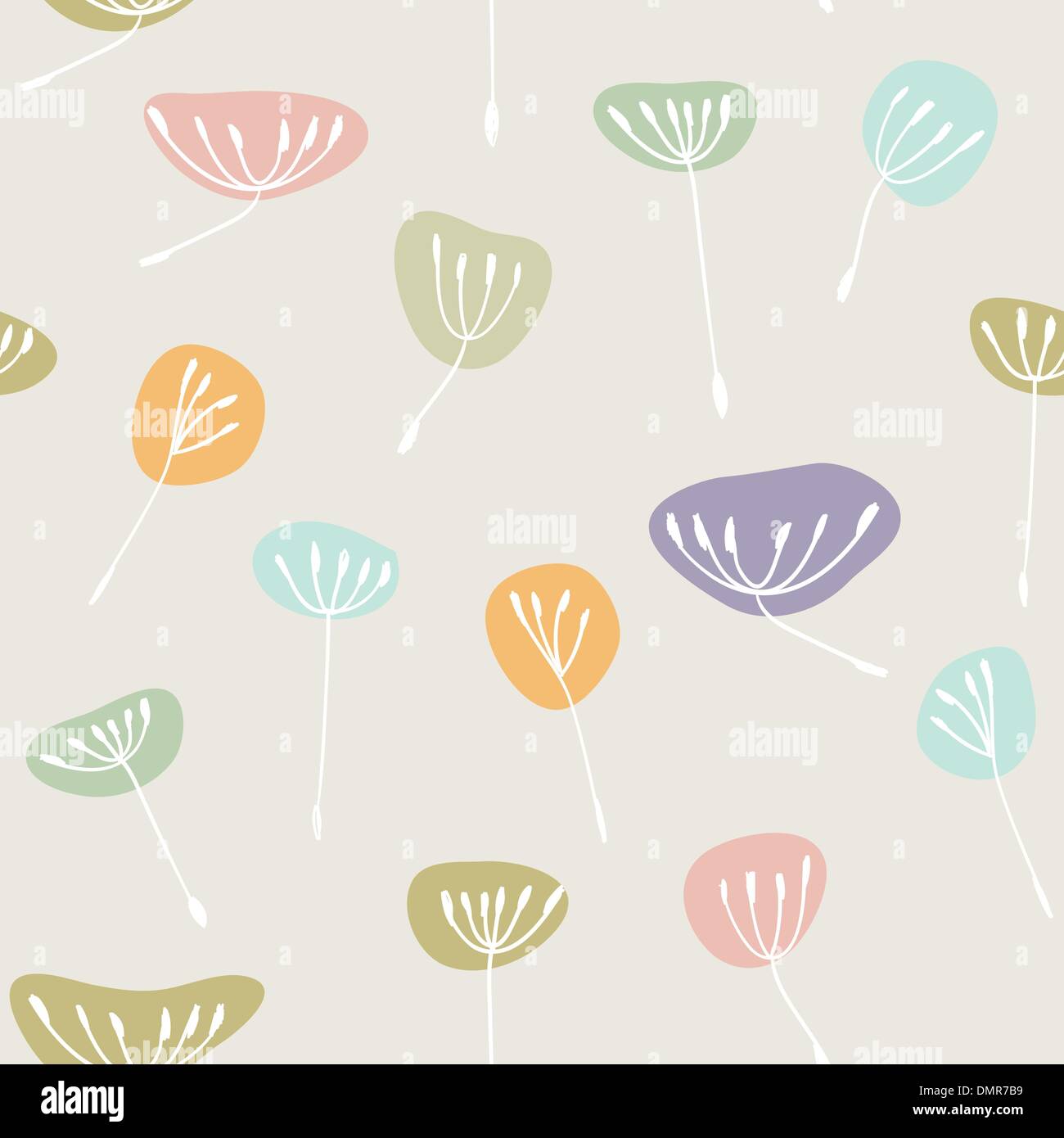 Cute floral seamless background Stock Vector Image & Art - Alamy