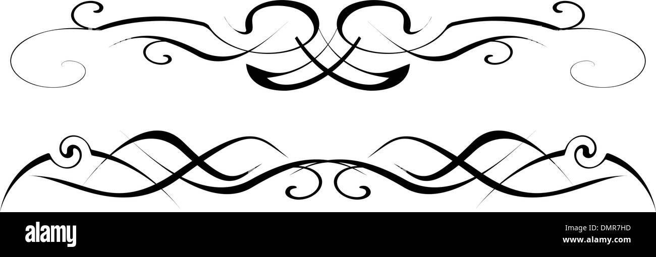 black and white vector ornate Stock Vector Image & Art - Alamy