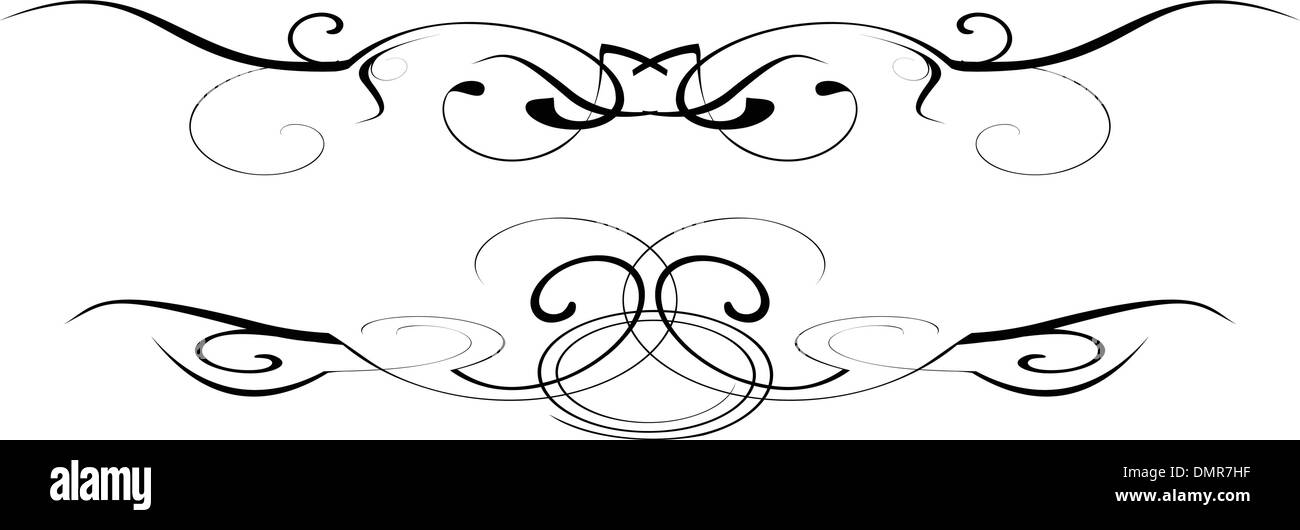 black and white vector ornate Stock Vector Image & Art - Alamy