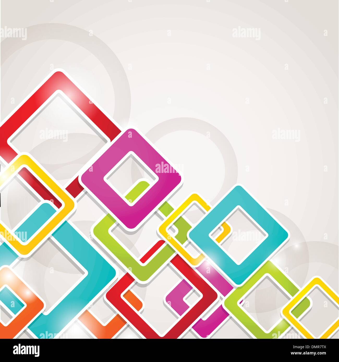 Abstract background with circles and squares Stock Vector Image & Art ...