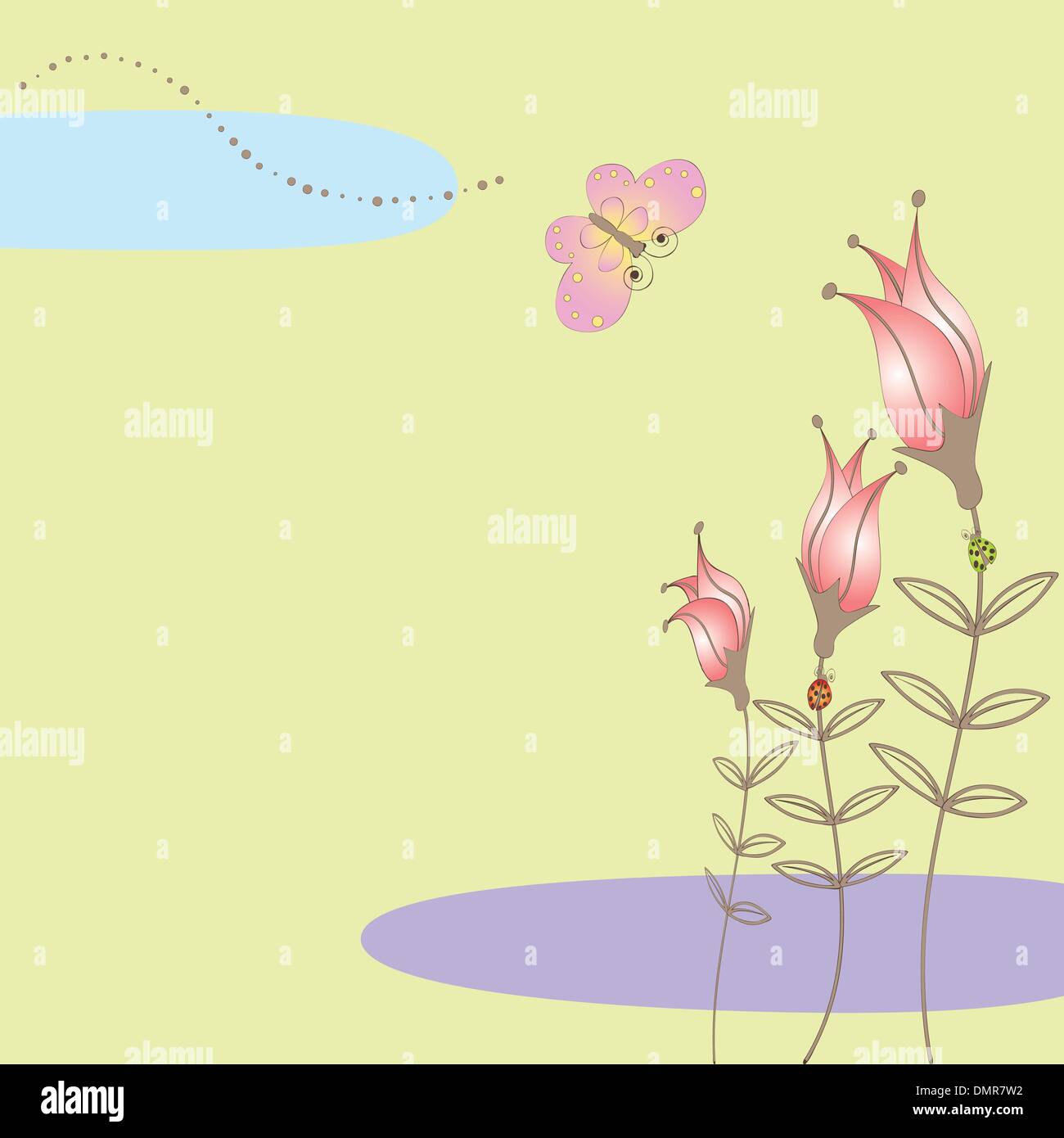 Abstract colorful floral butterfly background Stock Vector Image & Art ...