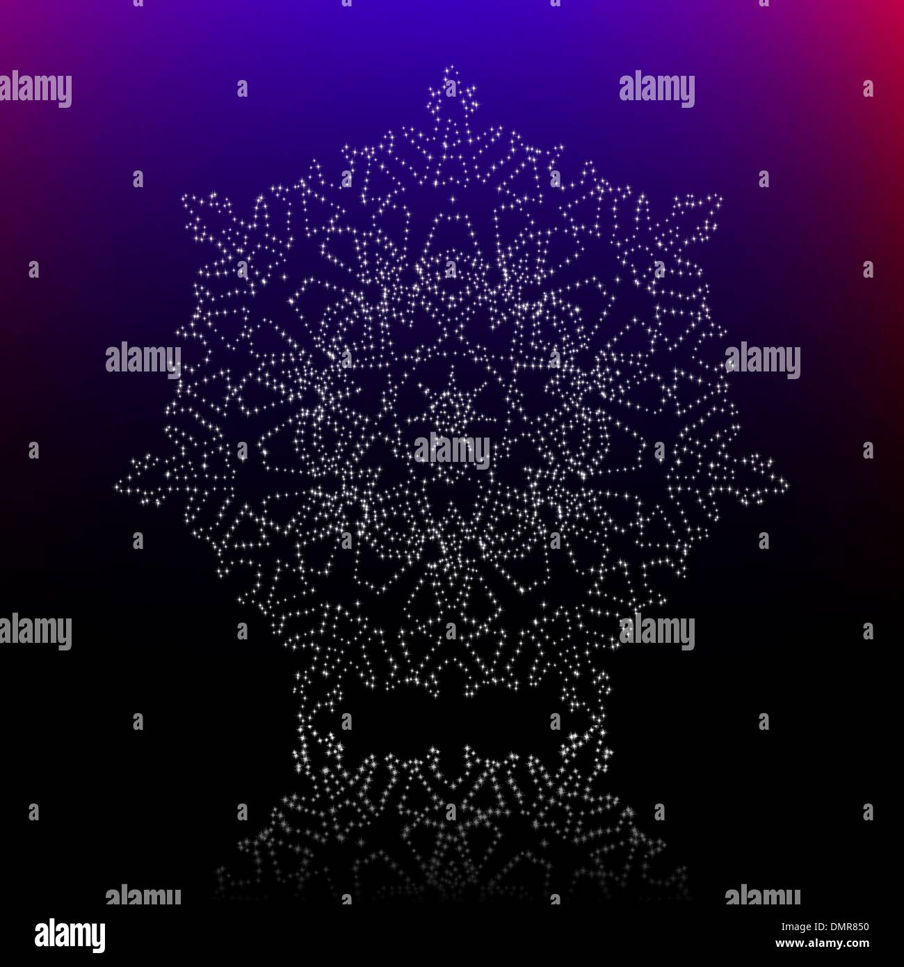 Snowflake on black hi-res stock photography and images - Alamy