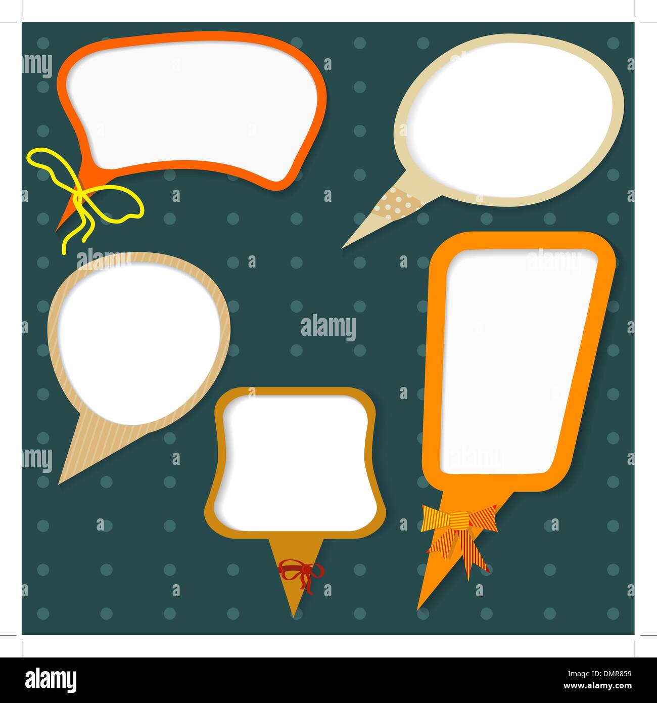 Vector set of colors speech bubbles Stock Vector Image & Art - Alamy