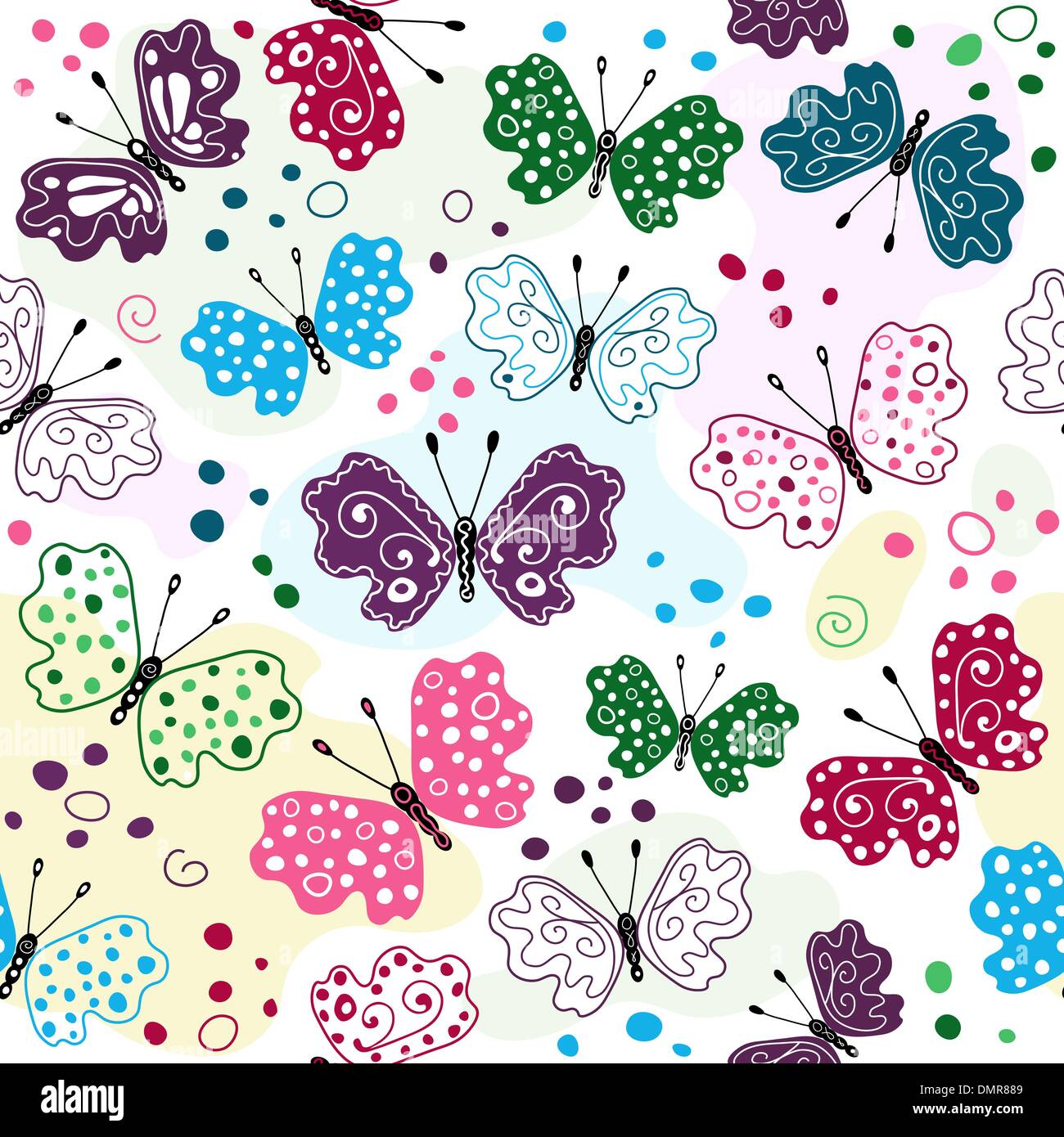 White seamless pattern Stock Vector