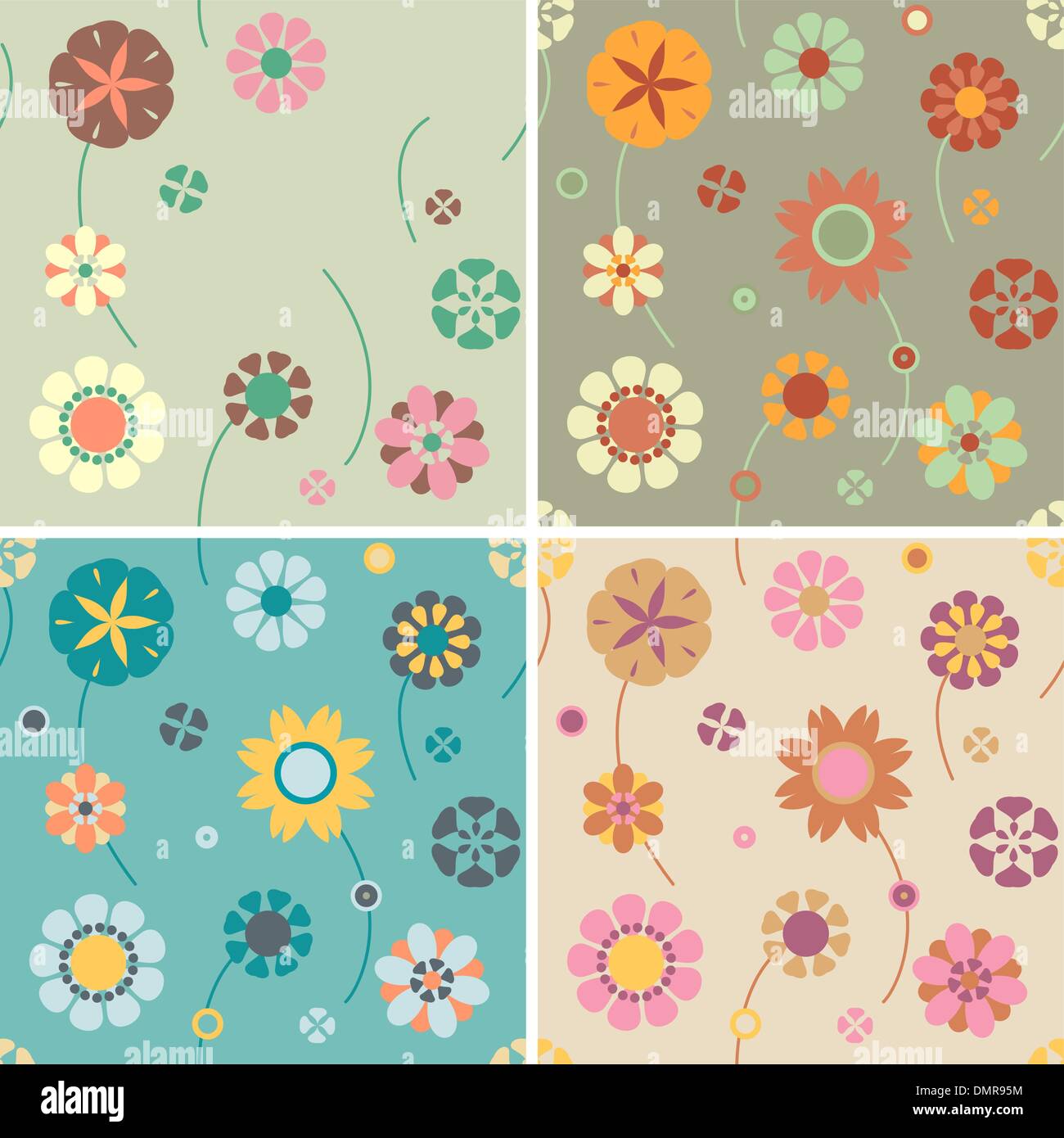 flower patterns Stock Vector