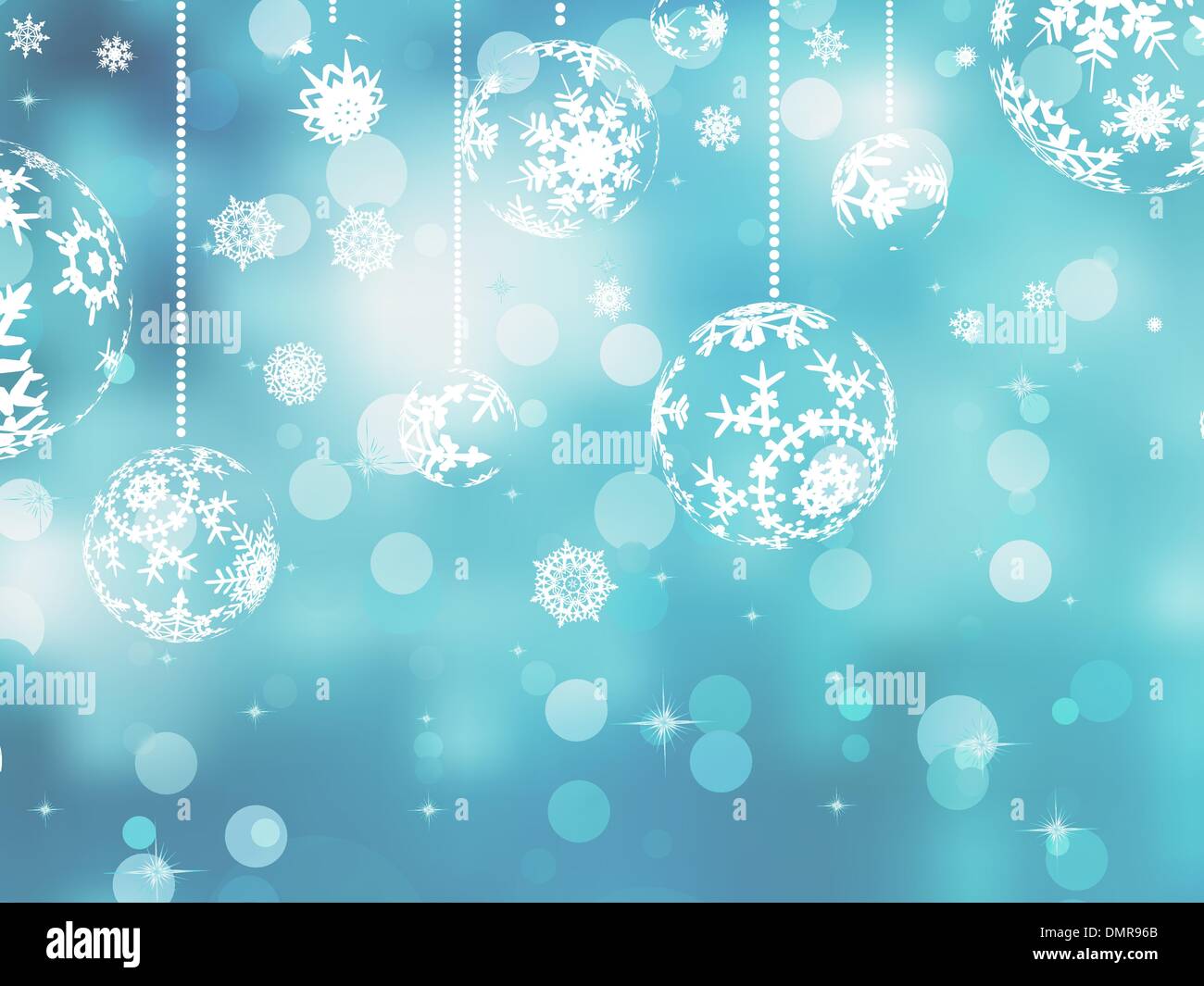 Blue background with snowflakes. EPS 8 Stock Vector Image & Art - Alamy
