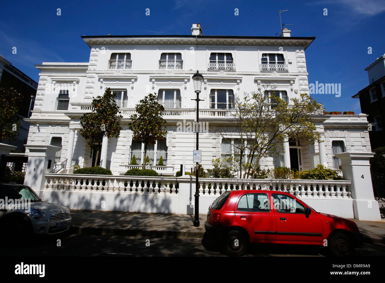 The Boltons Street in South Kensington Chelsea London Stock Photo