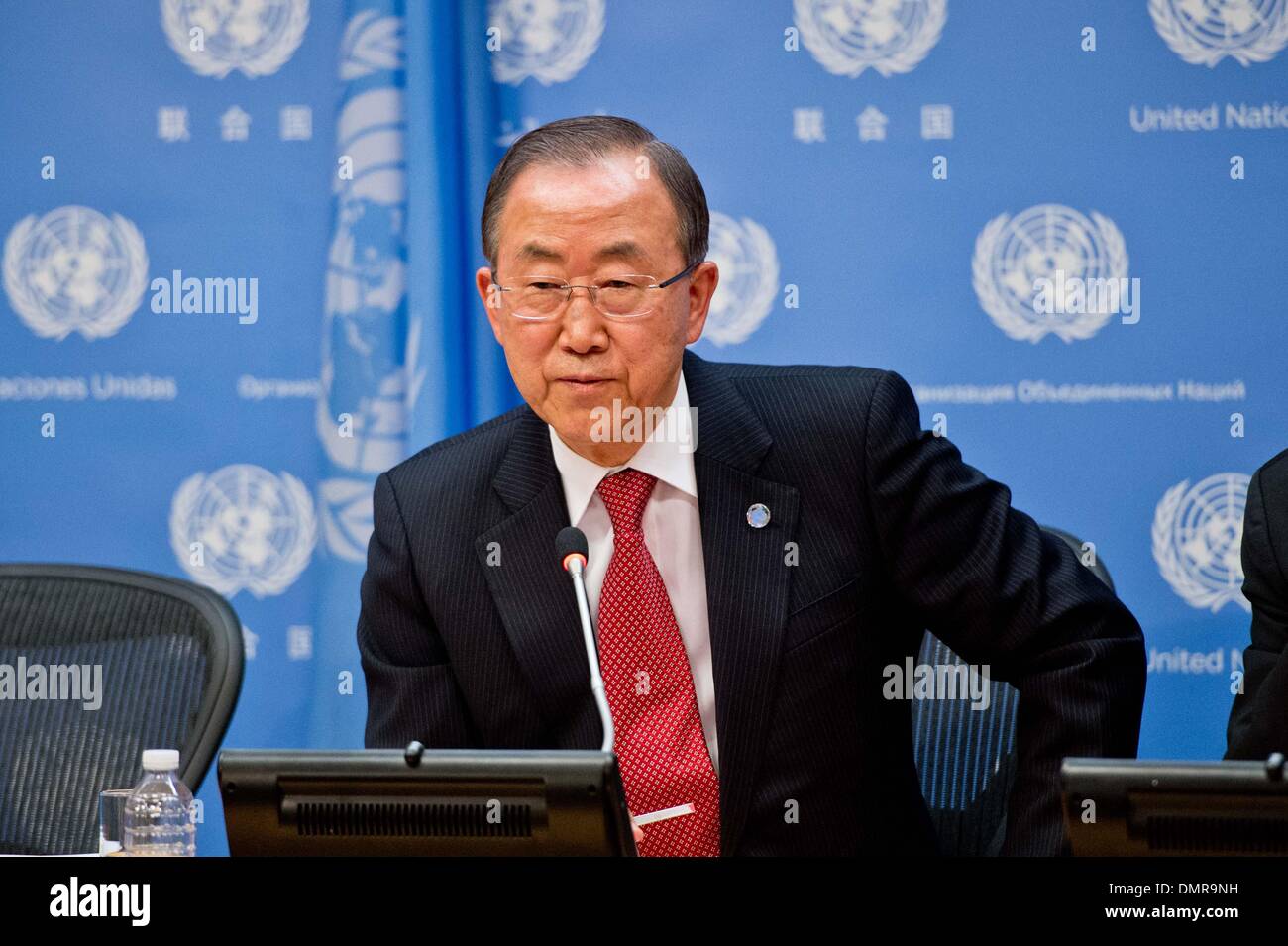 New York, USA. 16th Dec, 2013. United Nations Secretary-General Ban Ki ...
