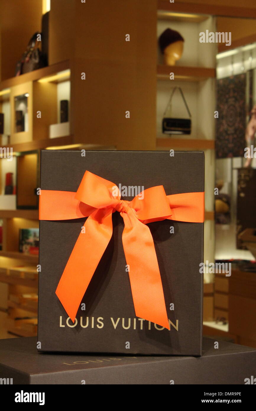 Lawrence Township New Jersey, March 1, 2019:A Louis Vuitton box. Louis  Vuitton is a designer fashion brand known for its leather goods Stock Photo  - Alamy