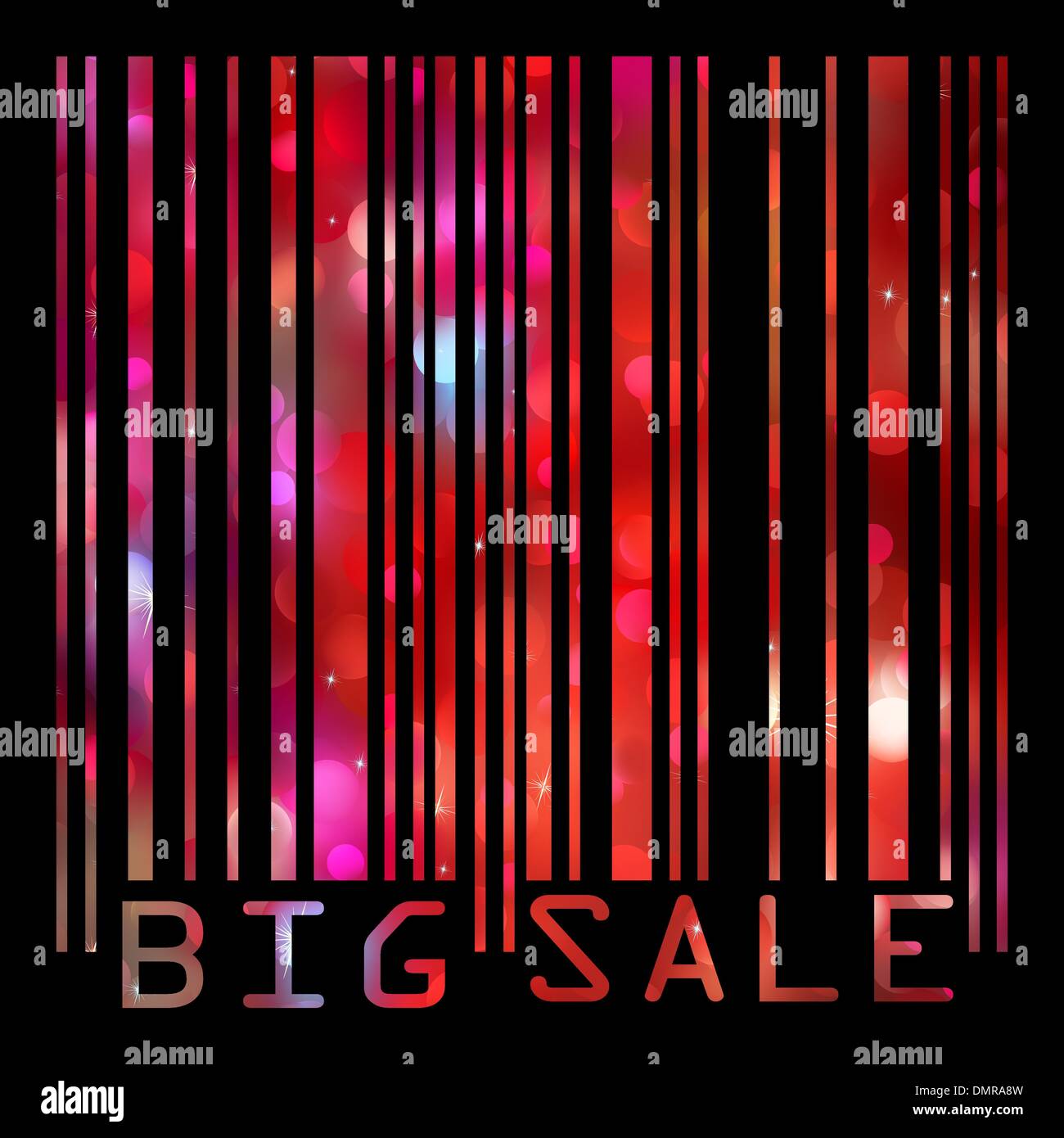 Big Sale bar codes all data is fictional. EPS 8 Stock Vector