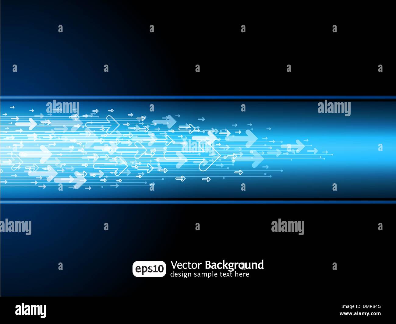 Business arrow site background. Horizontal illustration Stock Vector