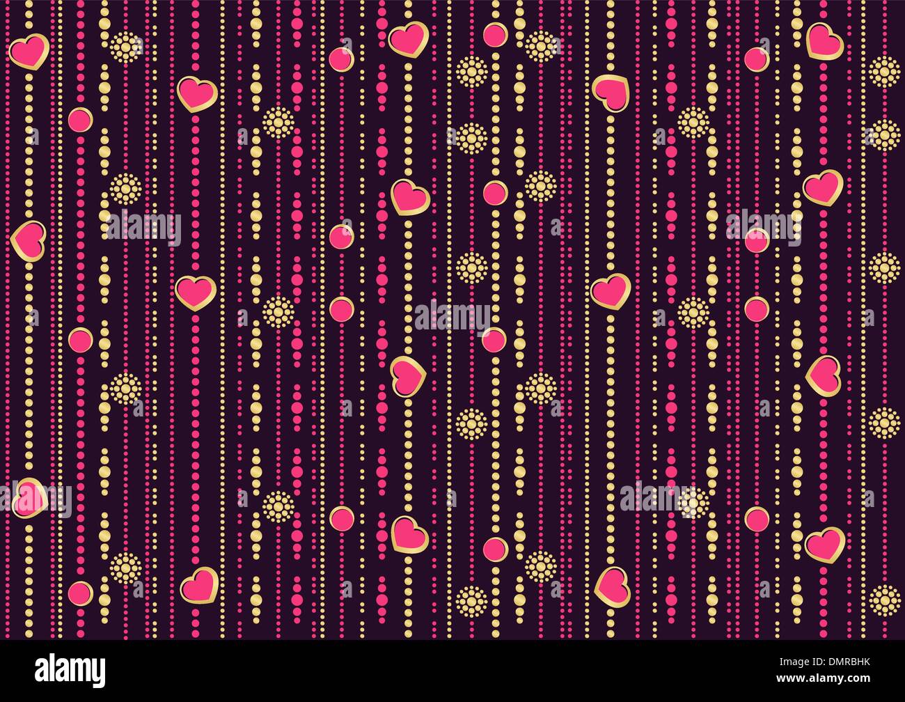 seamless pattern with the hearts Stock Vector Image & Art - Alamy
