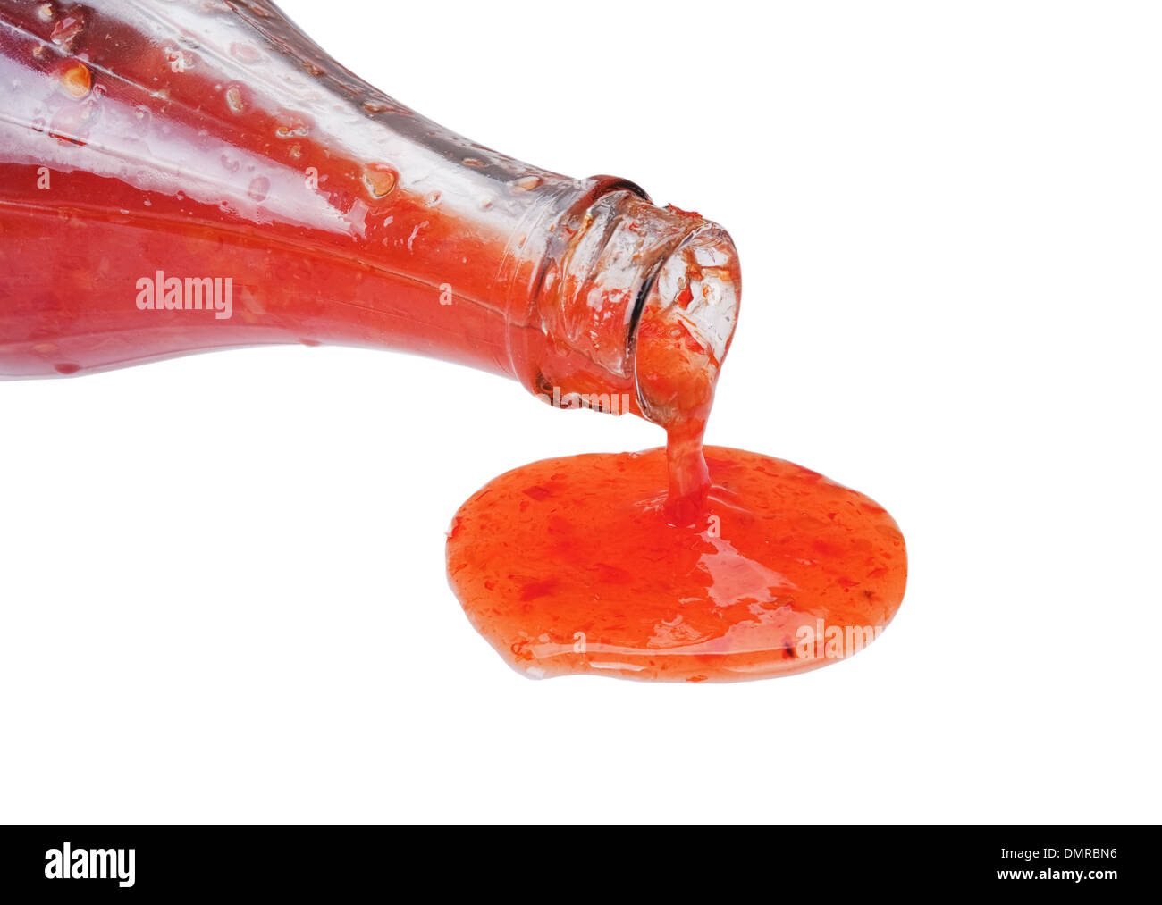 red hot chilli sauce isolated on white background Stock Photo Alamy