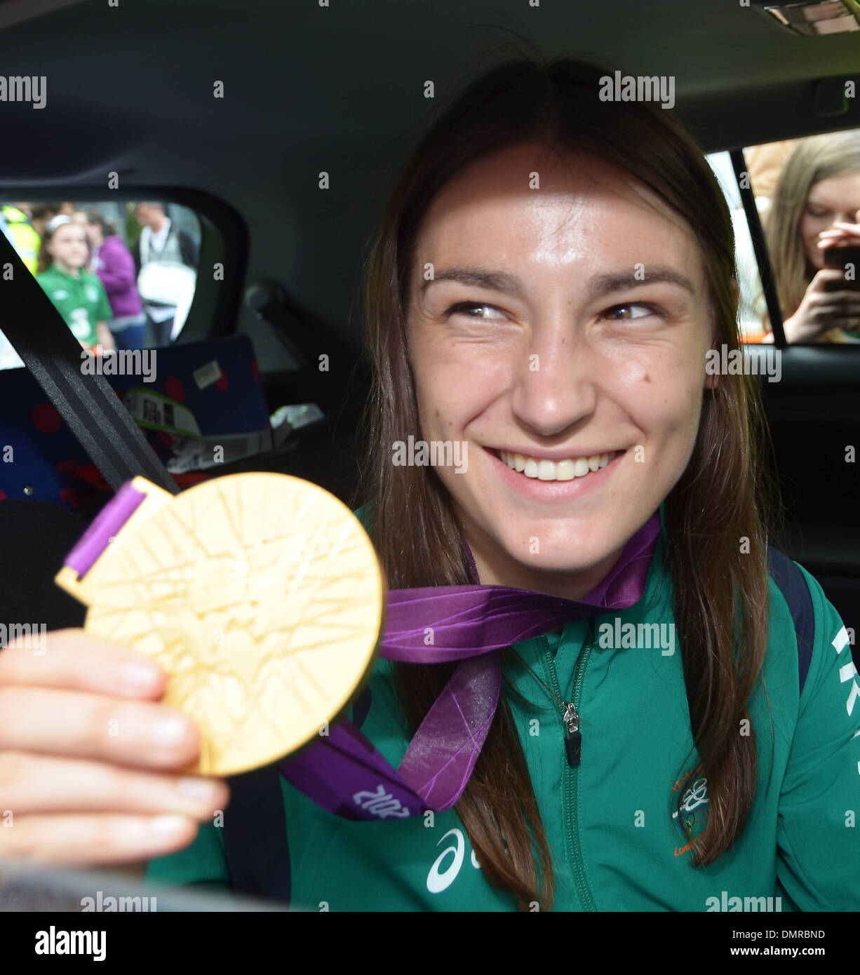 Katie Taylor Medal winners from Irish Olympic team arrive at Dublin