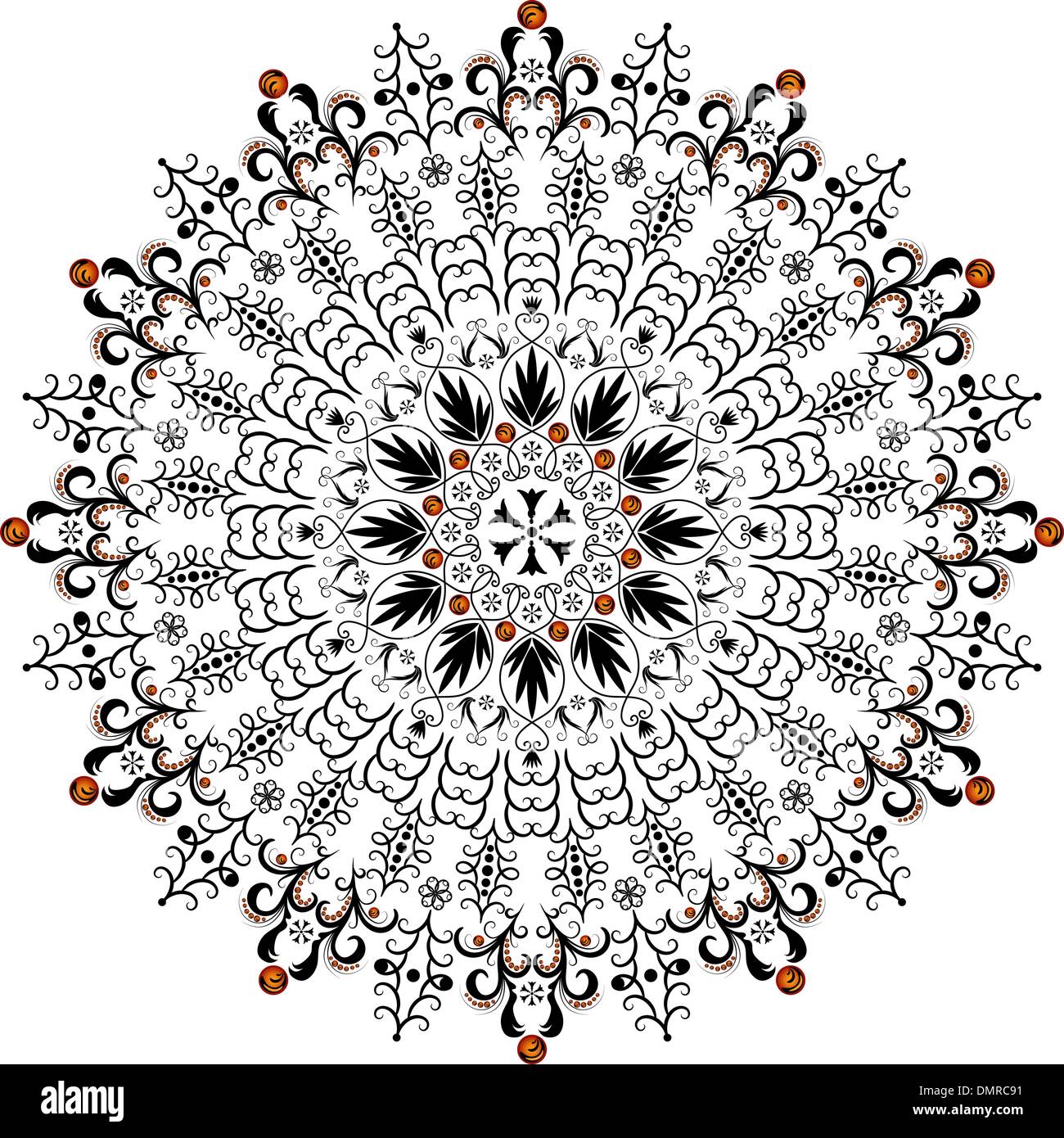 Decorative round frame Stock Vector Image & Art - Alamy