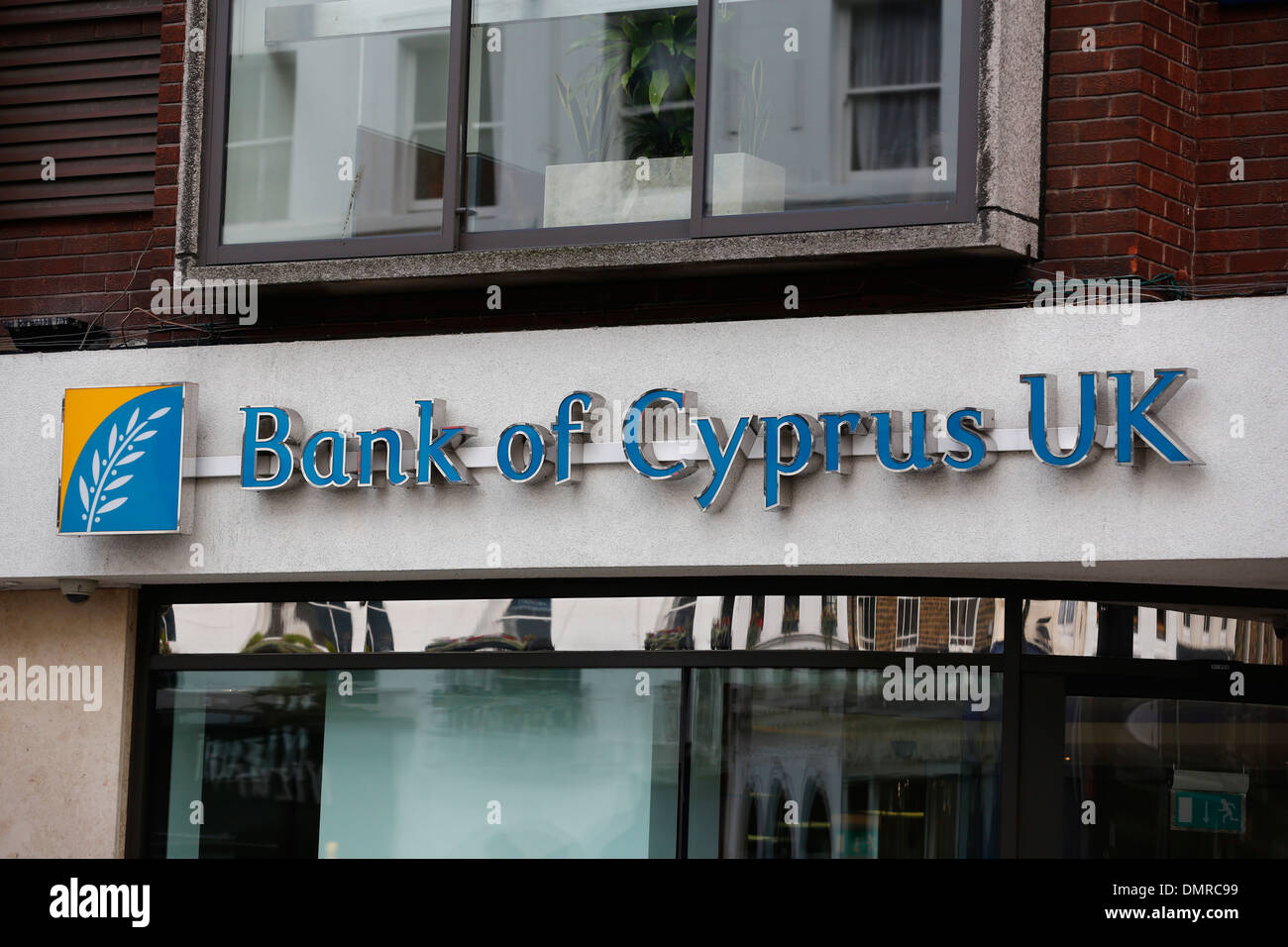 a branch of the Bank of Cyprus in central London Stock Photo