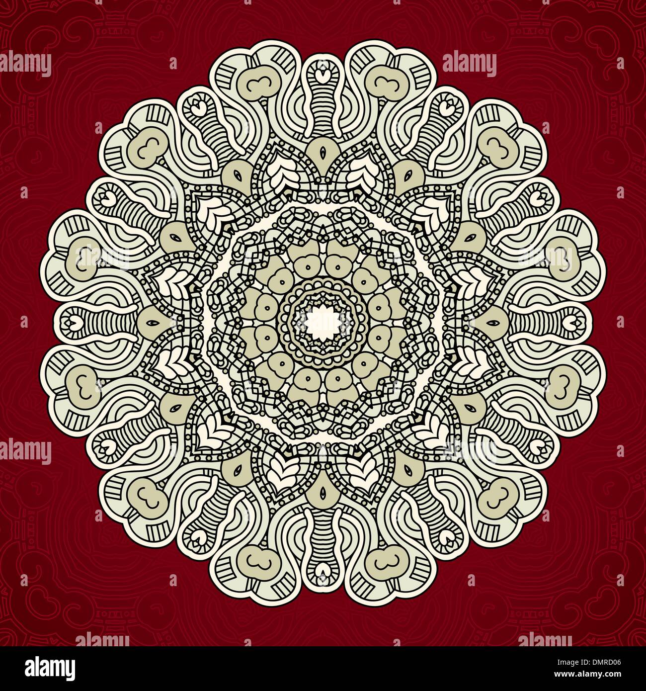 Vector Round Decorative Design Element Stock Vector Image & Art - Alamy