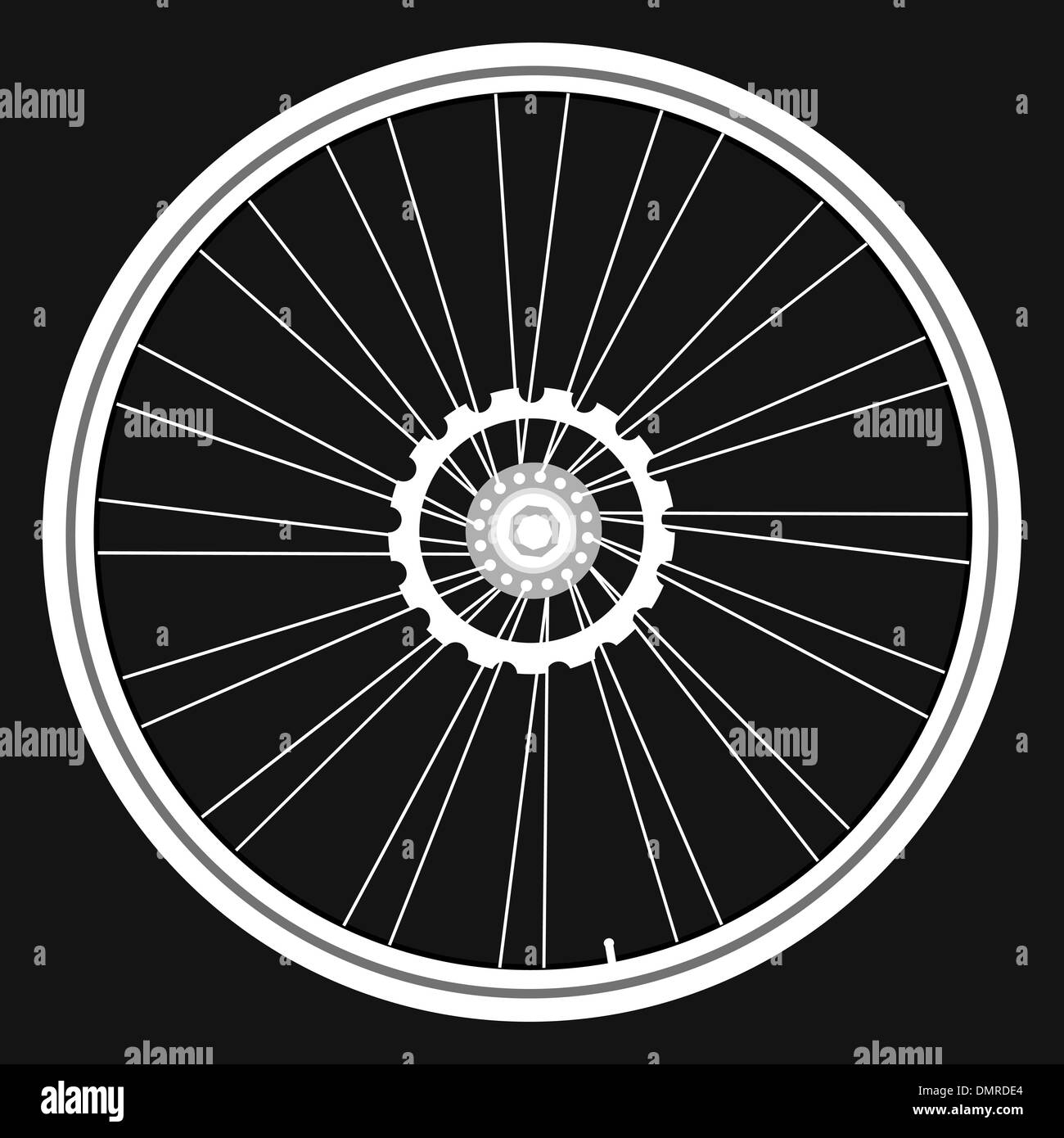 Orange bike bicycle mountain bike Black and White Stock Photos & Images ...