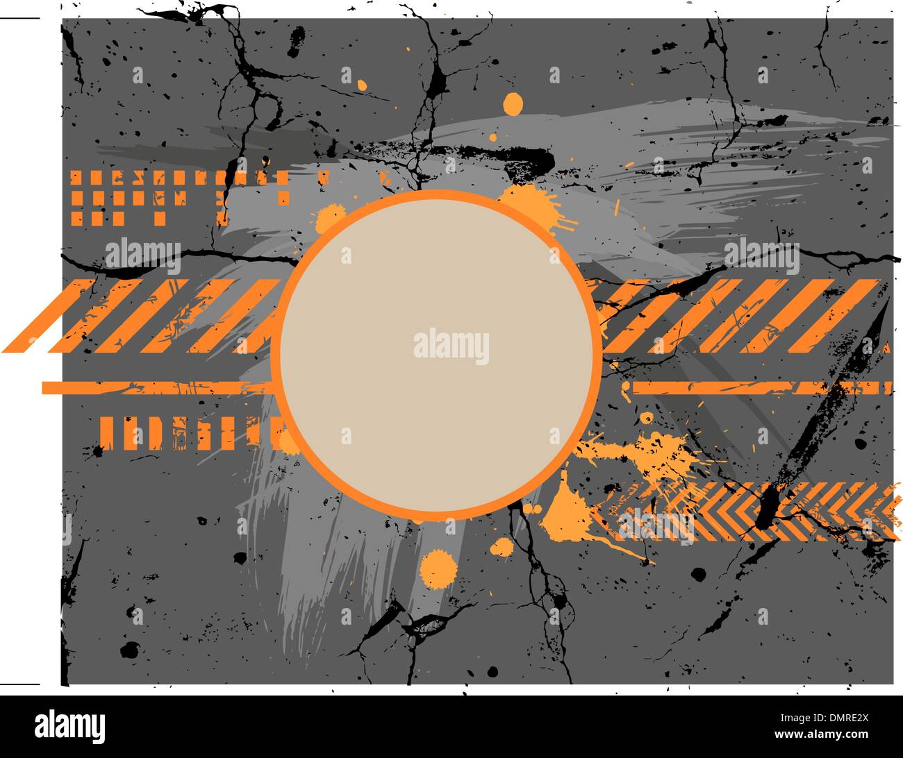 Abstract gray and orange painting Stock Vector Image & Art Alamy