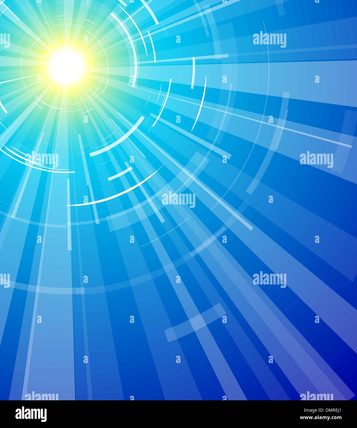 Summer blue sky sun Stock Vector Images - Alamy