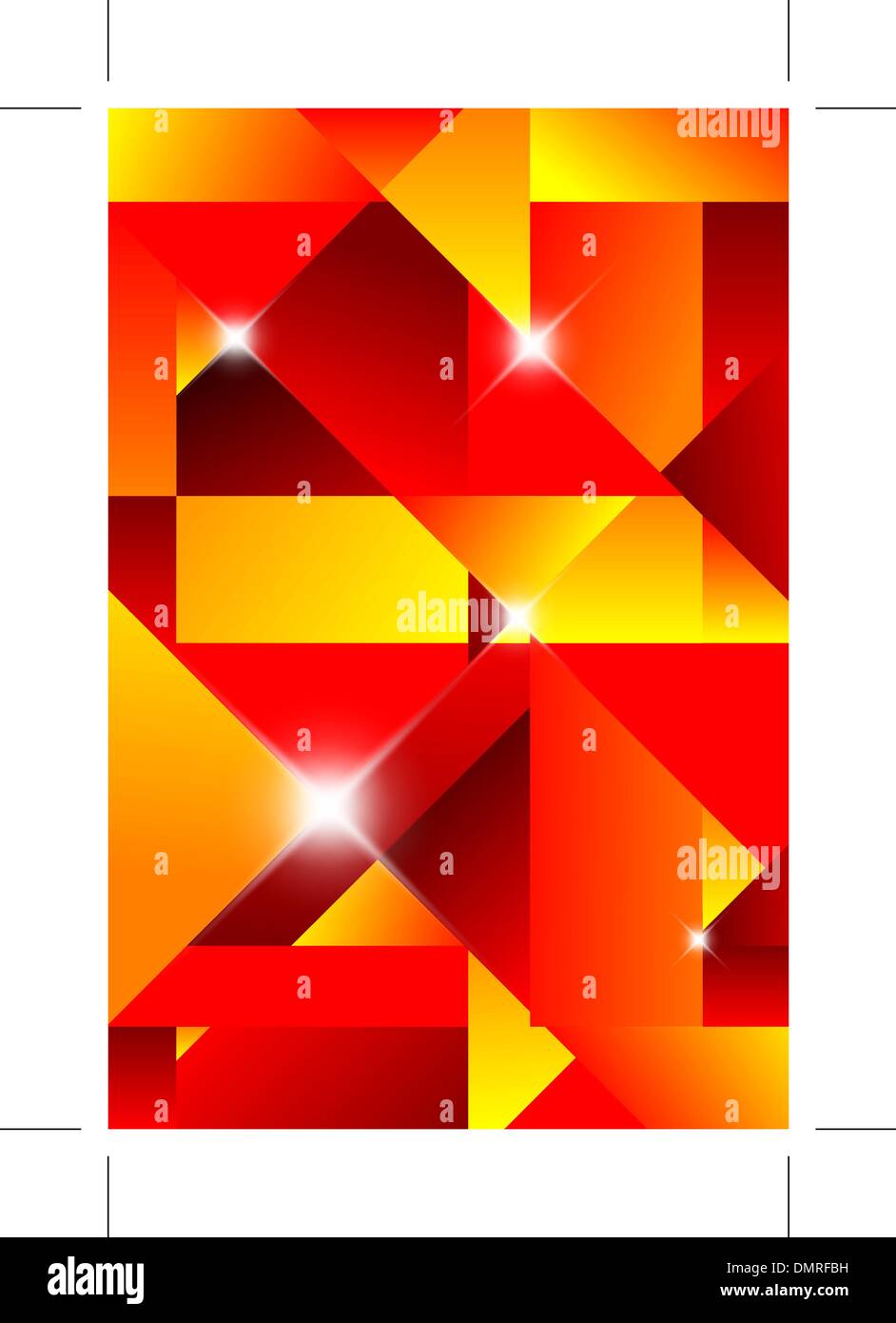 Cubism abstract background Stock Vector