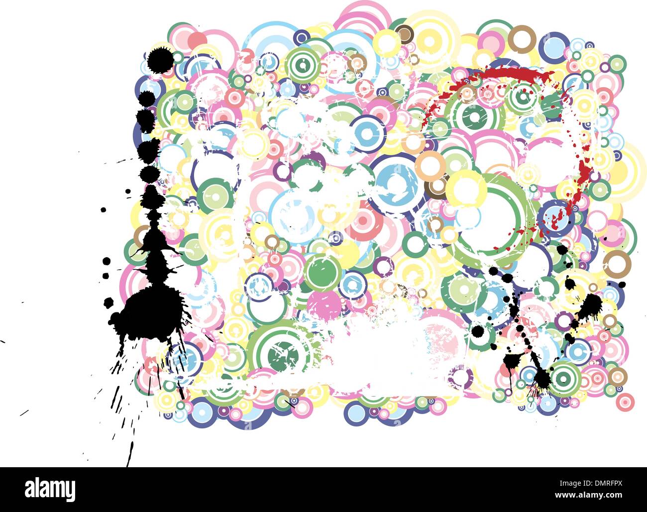 Lot of circles Stock Vector
