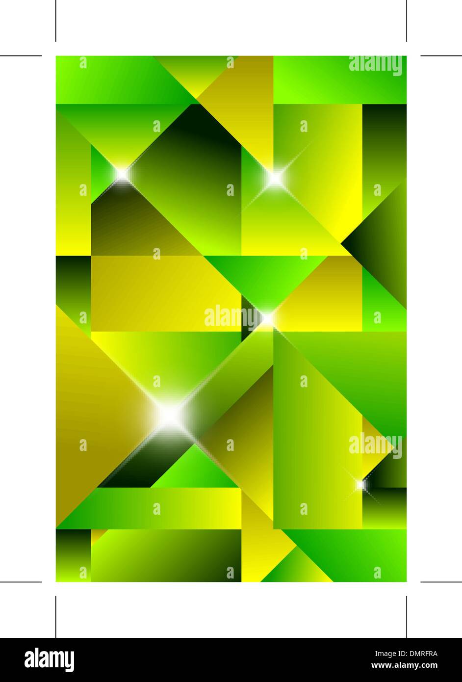 Cubism modern abstract background Stock Vector