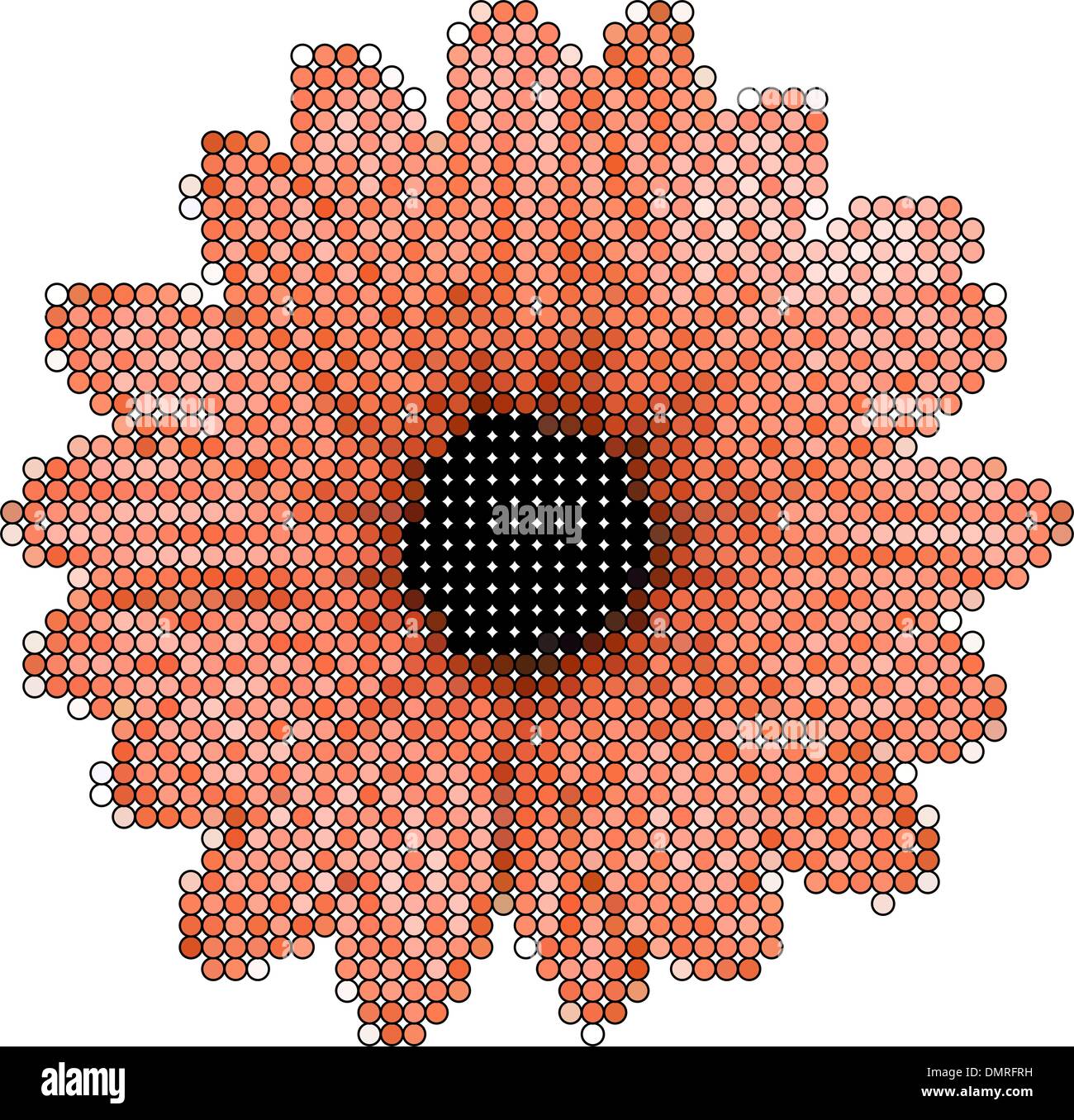 Flower on white Stock Vector