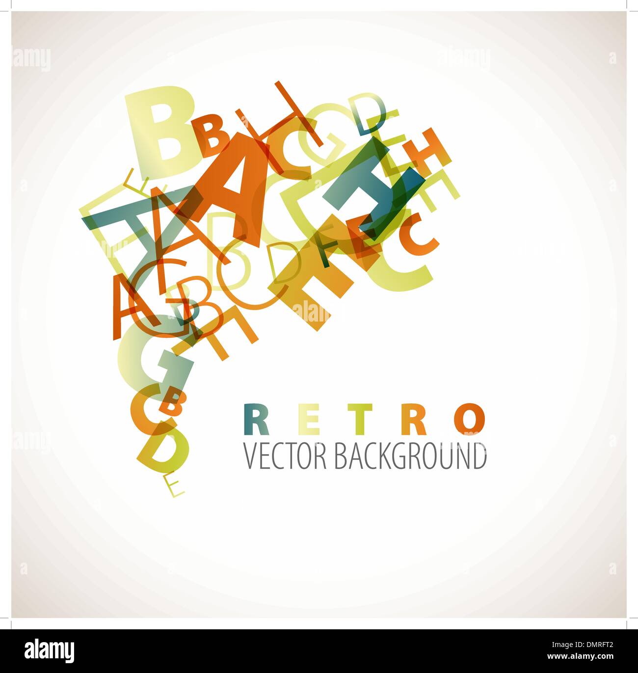 Abstract retro background with alphabet Stock Vector Image & Art - Alamy