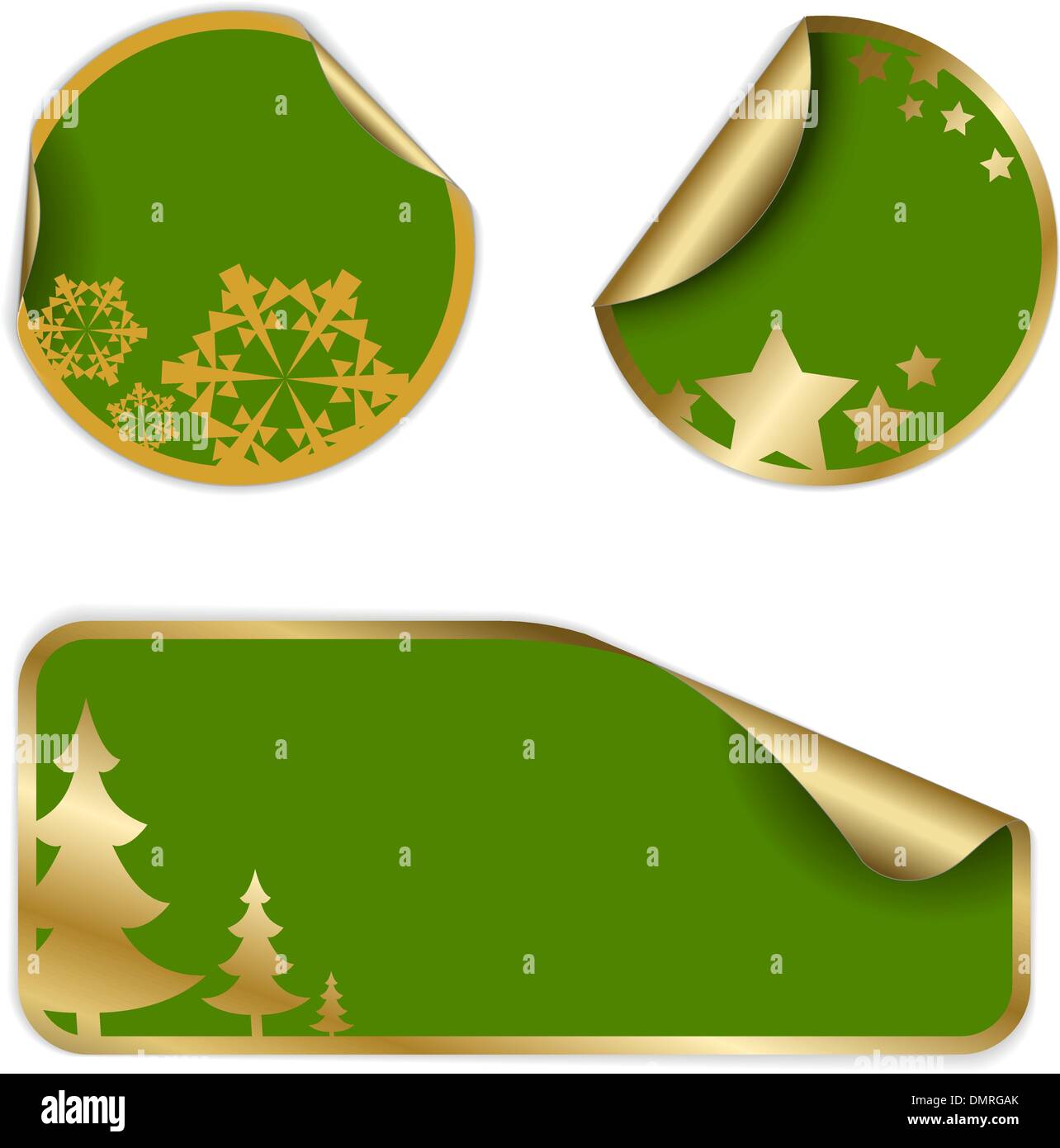 Christmas labels and stickers Stock Vector Image & Art Alamy