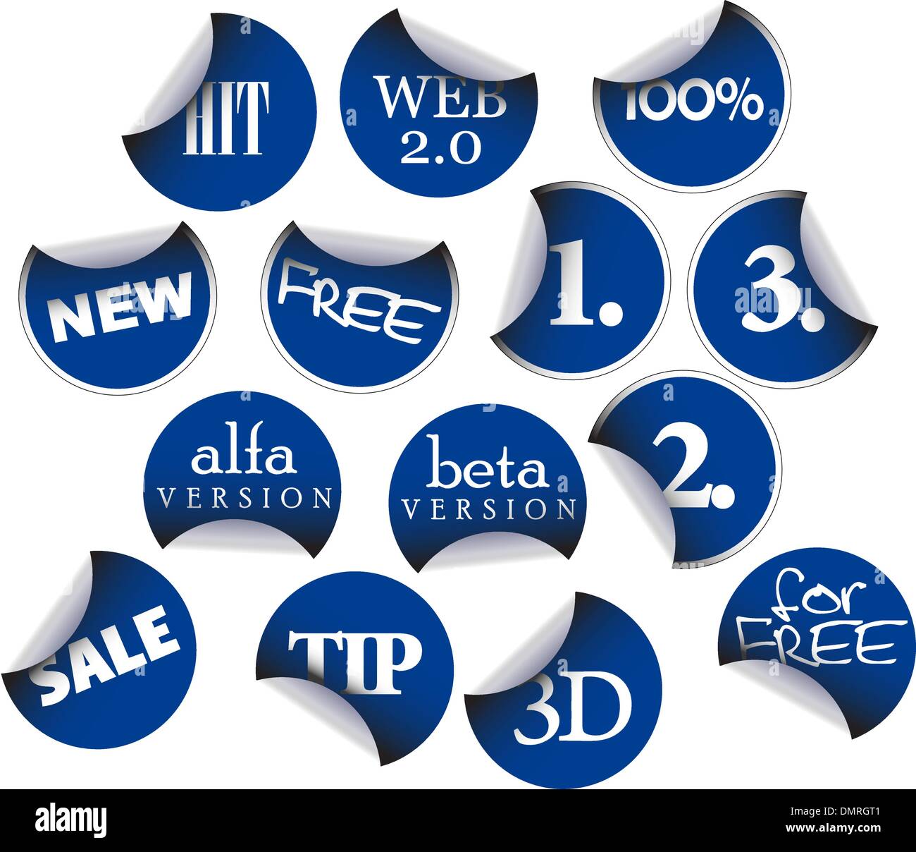 Labels badges and stickers Stock Vector