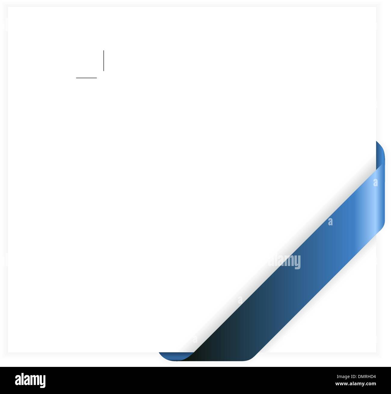 Blue corner flag Stock Vector Images Alamy