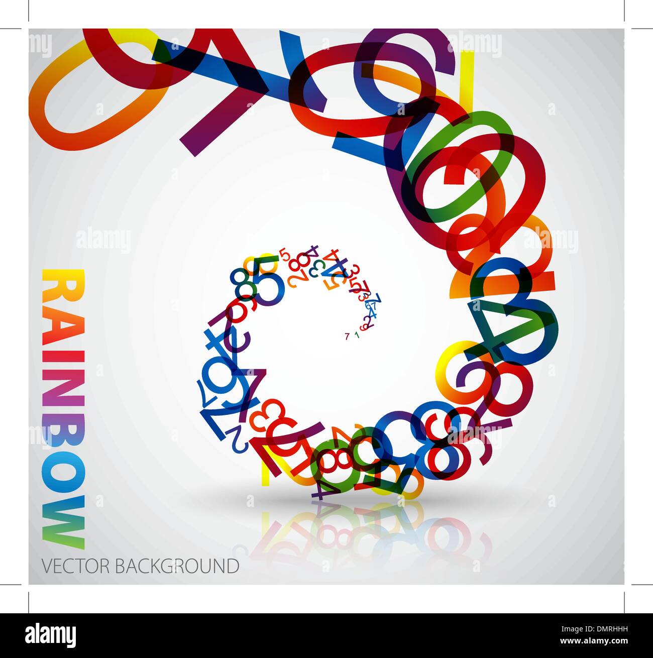 Abstract background with numbers Stock Vector Image & Art - Alamy