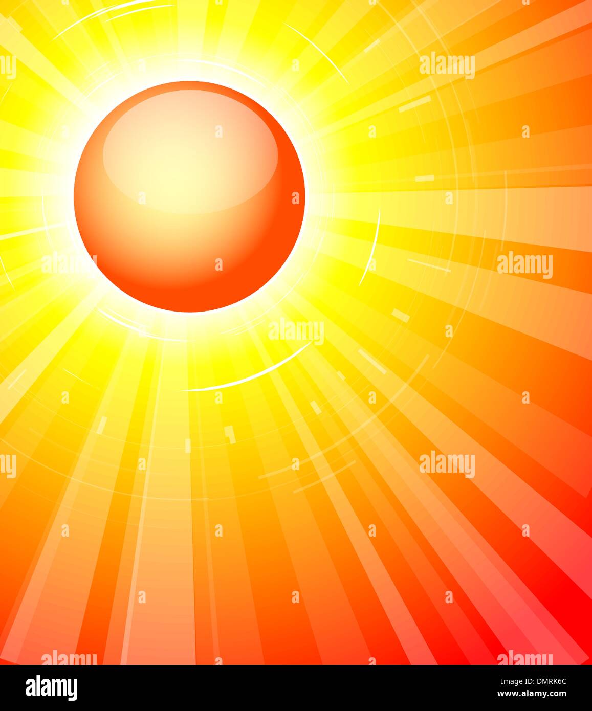 The hot summer sun Stock Vector Image & Art - Alamy