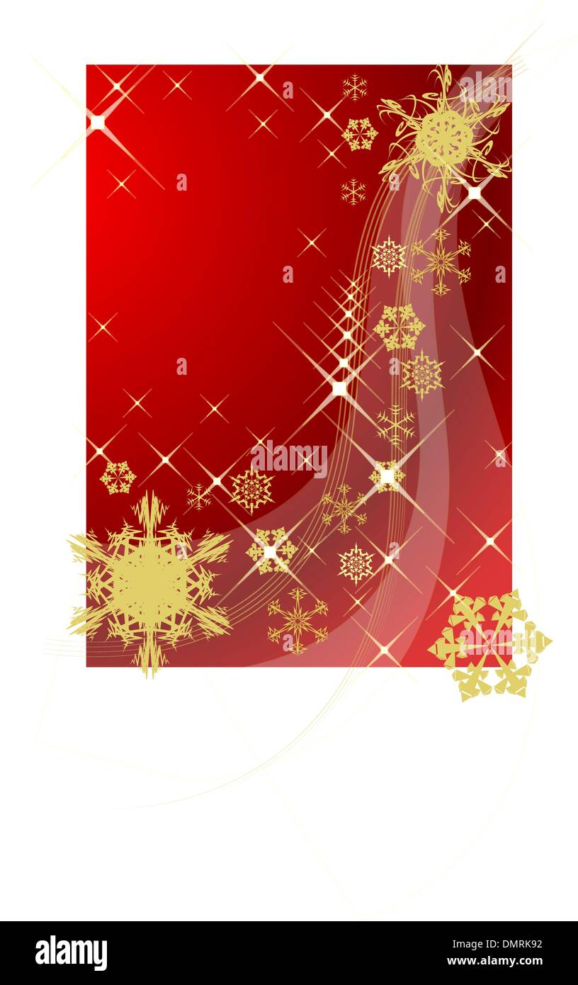 Christmas background with golden snowflakes Stock Vector Image & Art ...