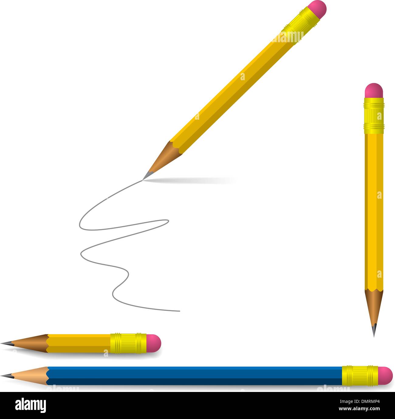 Set of pencils Stock Vector